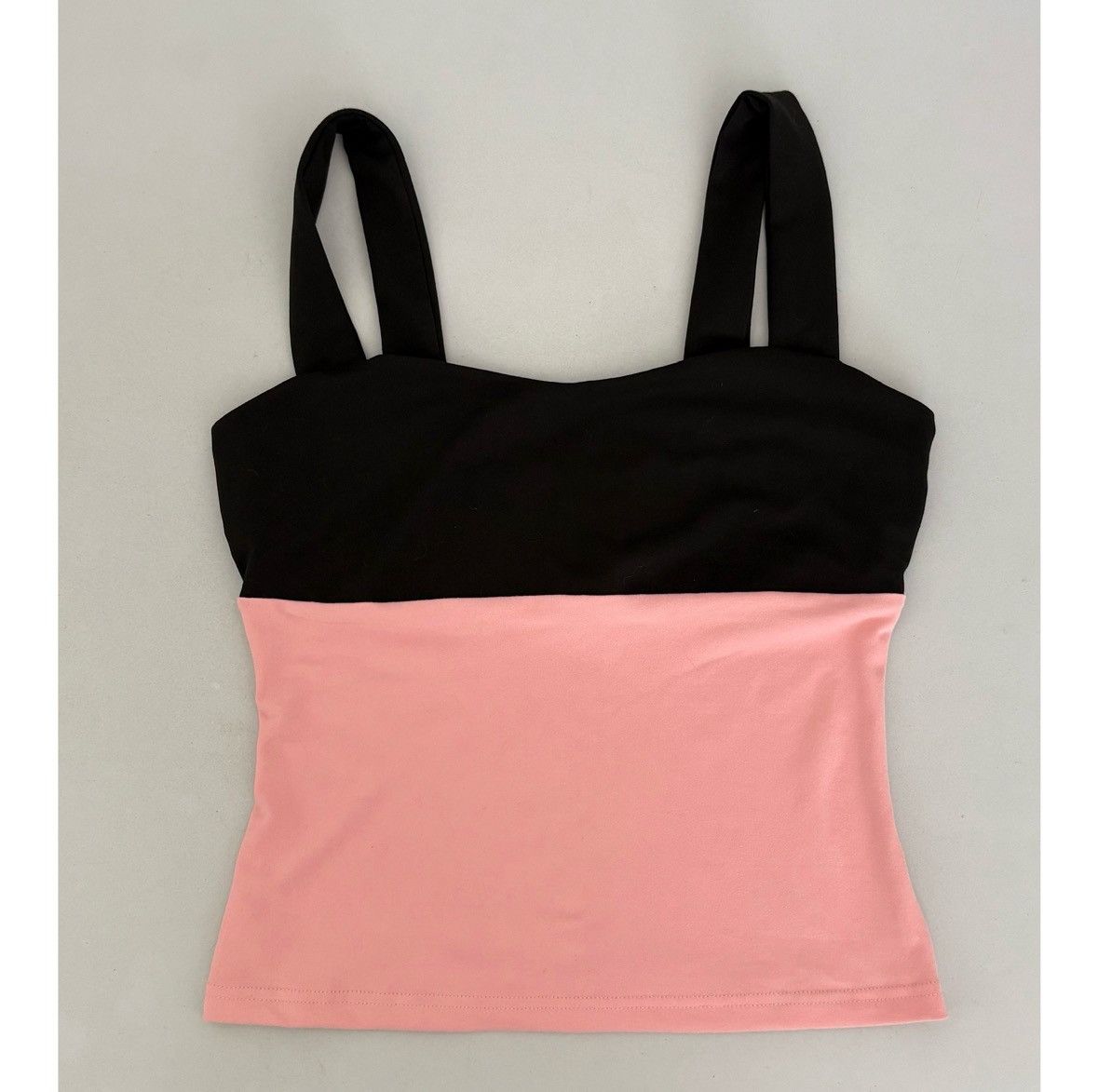 Japanese Brand Black Pink Color-Block Tank Top Cami Camisole Shirt Size S🎀✨ Size S / US 4 / IT 40 - 2 Thumbnail