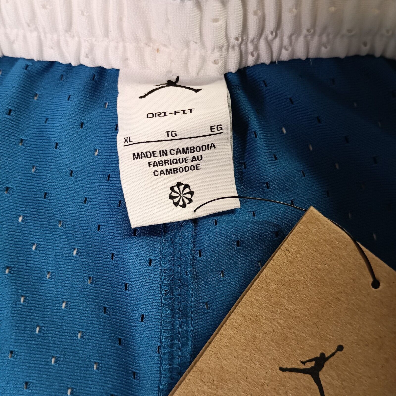 Nike Nike Air Jordan Dri-FIT Sport Mesh Shorts Blue White Mens XL Size US 34 / EU 50 - 4 Thumbnail