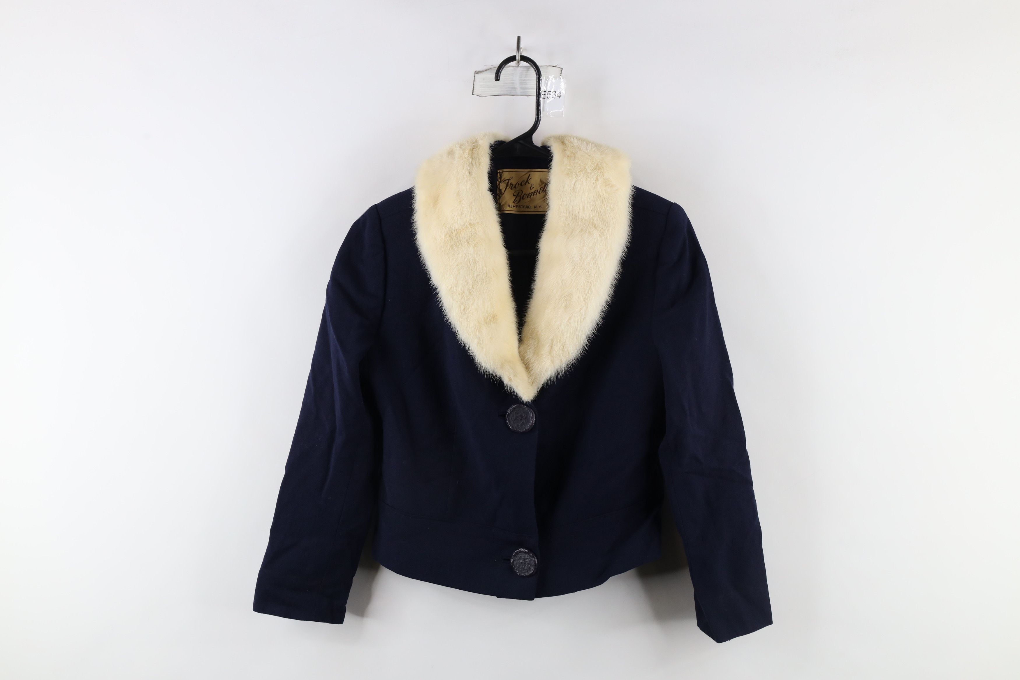 Vintage Vintage 50s Gabardine Collar Penny Lane Blazer Jacket USA Size S / US 4 / IT 40 - 1 Thumbnail