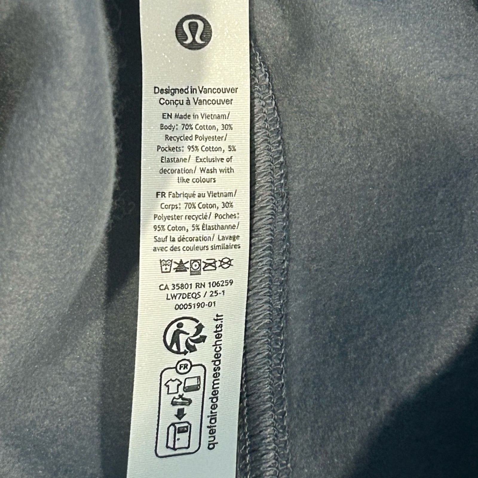 Lululemon Lululemon Scuba Mid-Rise Oversized Short 7" Grey NWT S Size 28" / US 6 / IT 42 - 9 Thumbnail