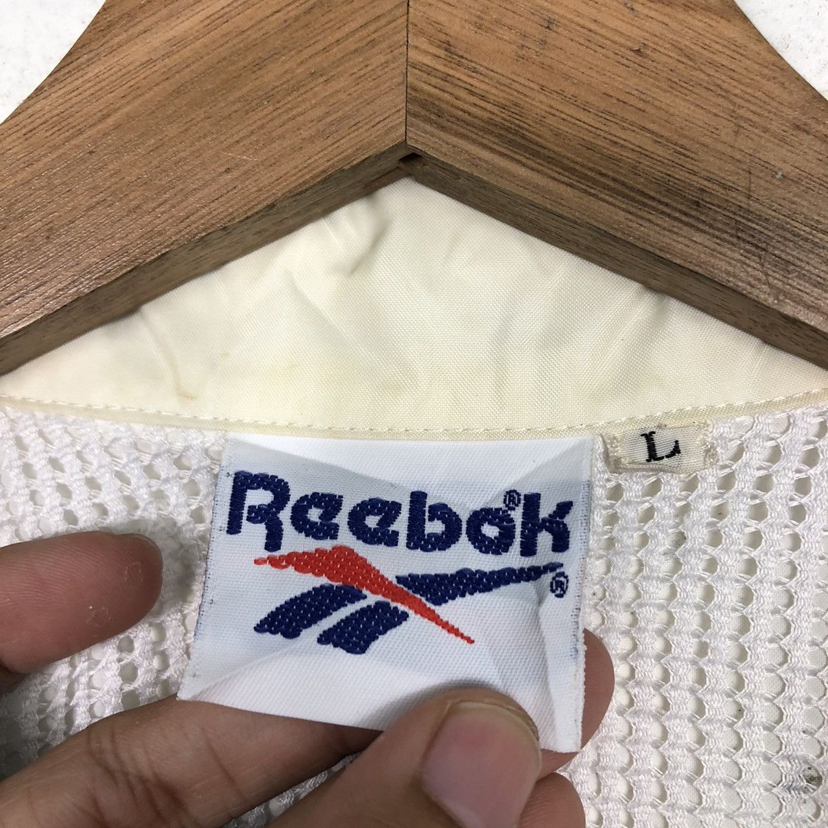 Japanese Brand × Vintage 📌Vintage Bomber Jacket Reebok Big Logo Spell Out Size US L / EU 52-54 / 3 - 19 Thumbnail