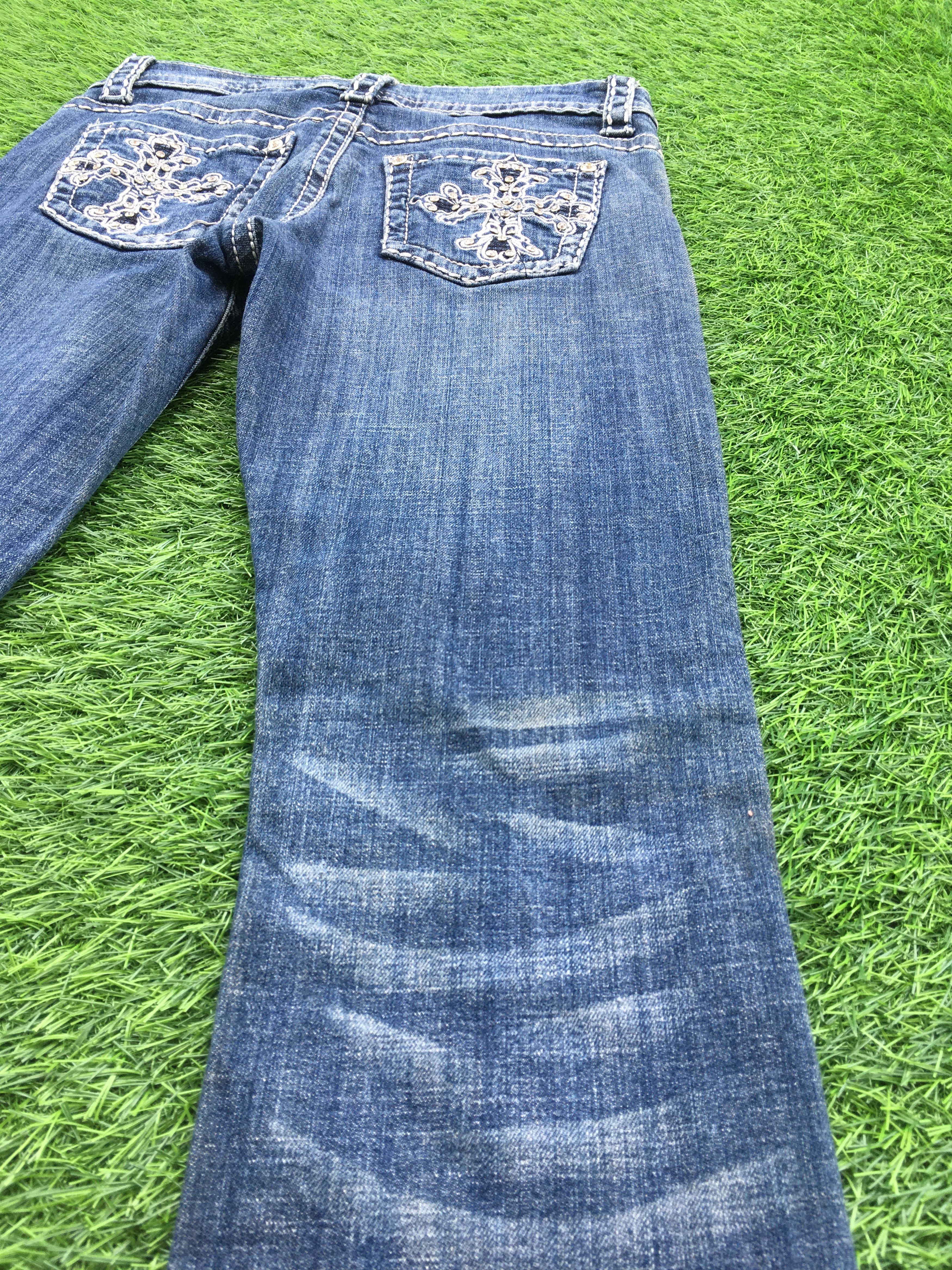 Designer × Jean Cross Embellished Bootcut Jeans D-985 Size 26" / US 2 / IT 38 - 8 Thumbnail