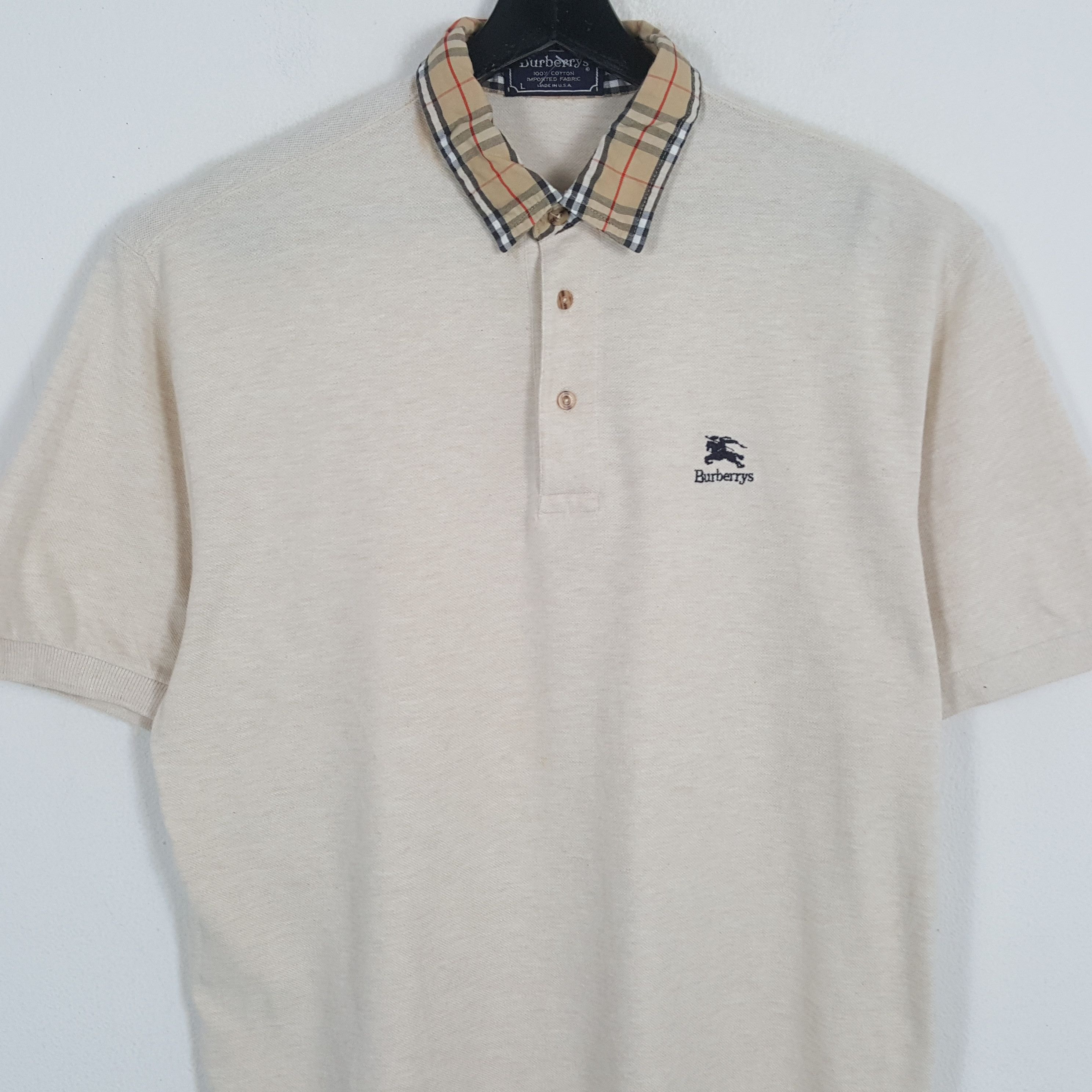 Burberry × Vintage BURBERRYS Luxury Brand Fashion Style Casual Polos Size US L / EU 52-54 / 3 - 2 Thumbnail