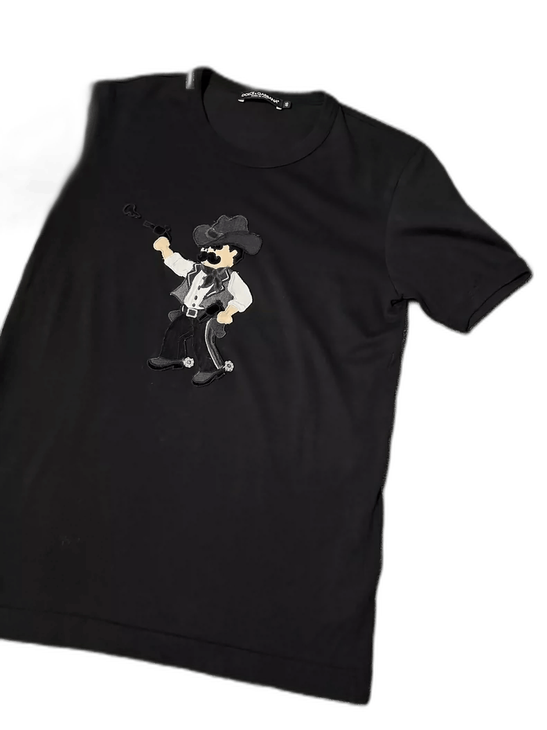 Dolce & Gabbana Dolce&Gabbana Black Short Sleeve T-Shirt Size US M / EU 48-50 / 2 - 1 Thumbnail