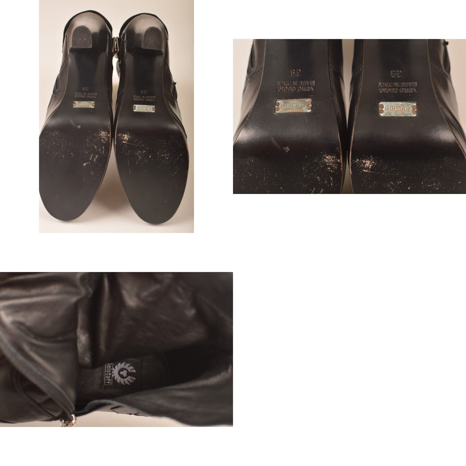 Belstaff Belstaff Black Leather Ankle Boots Heels Made in Italy Size 39 Women Bootie Size US 9 / IT 39 - 8 Thumbnail