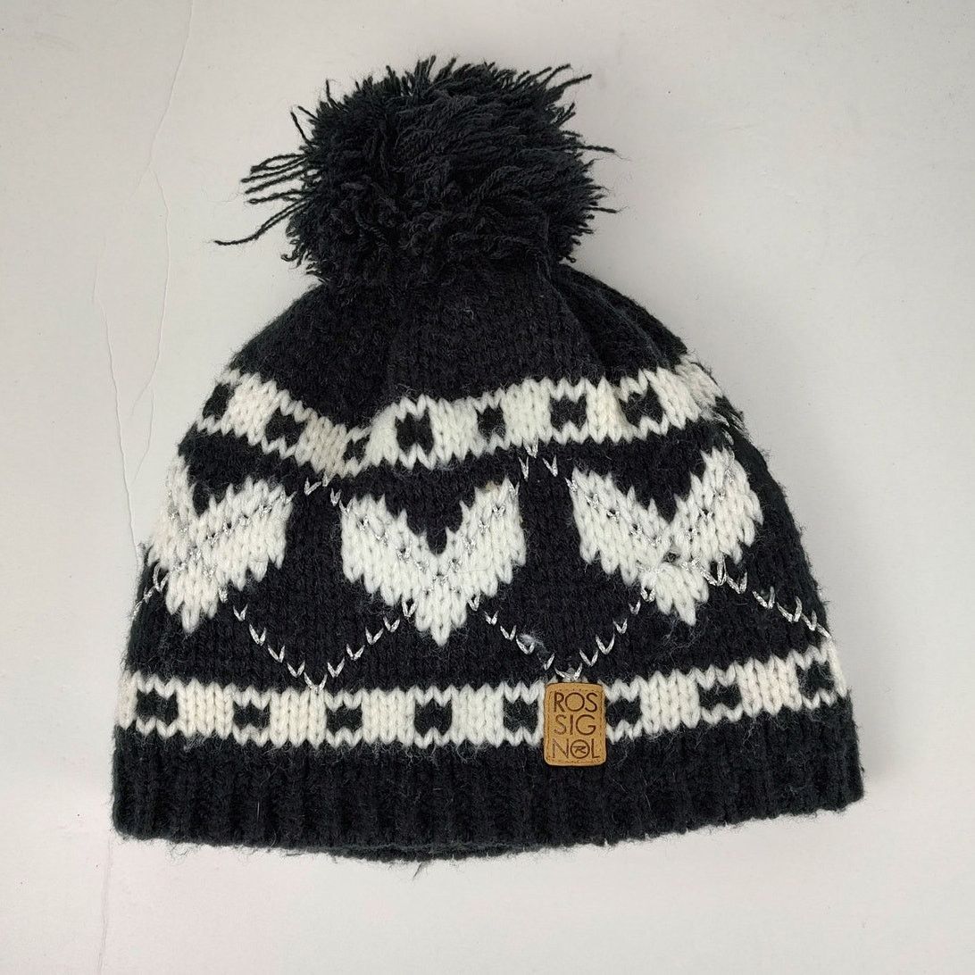 Other Rossignol knit heart pattern winter pom pom beanie womens OS Size ONE SIZE - 1 Thumbnail
