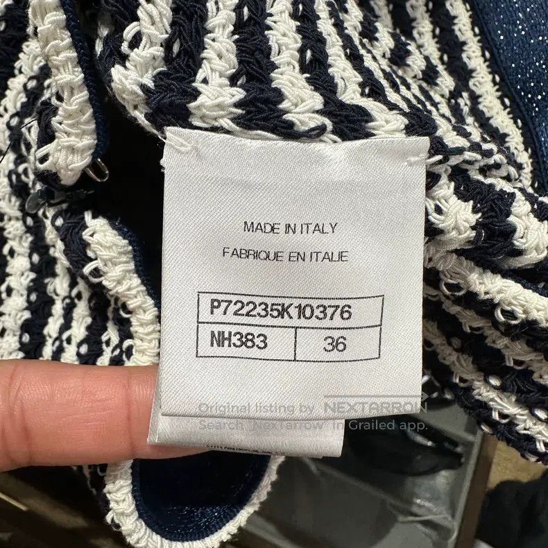 Chanel Chanel 22p striped knitted skirt Size 24" / US 00 / IT 34 - 4 Thumbnail