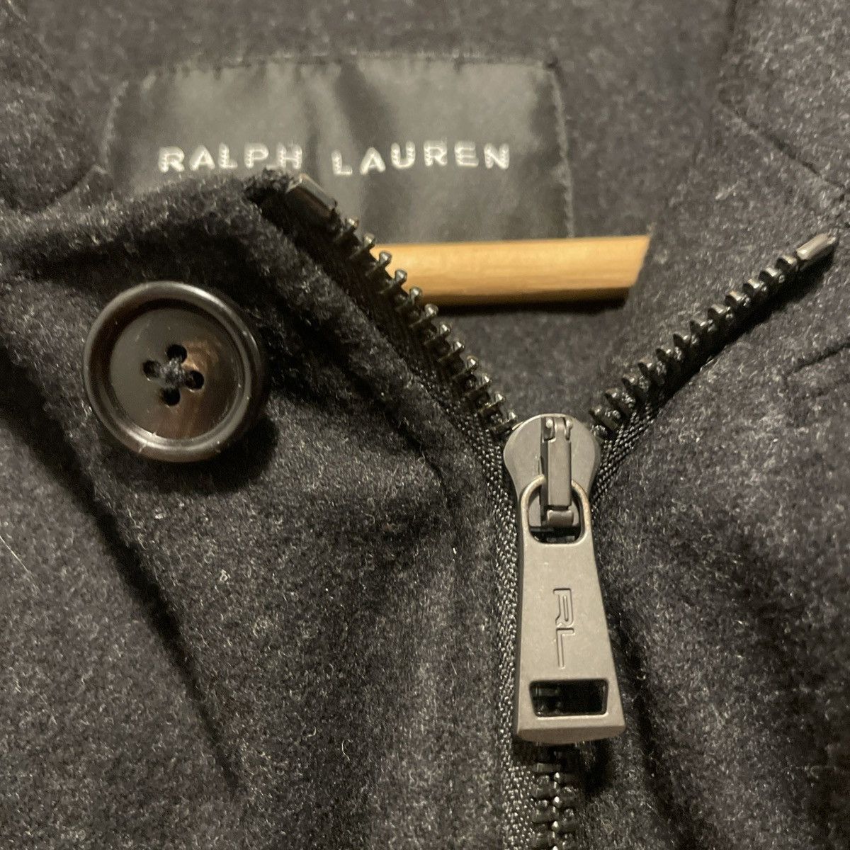 Polo Ralph Lauren × Ralph Lauren × Ralph Lauren Black Label Ralph Lauren RL Black Label Wool Down Jacket Hooded Size XL Size US XL / EU 56 / 4 - 9 Thumbnail