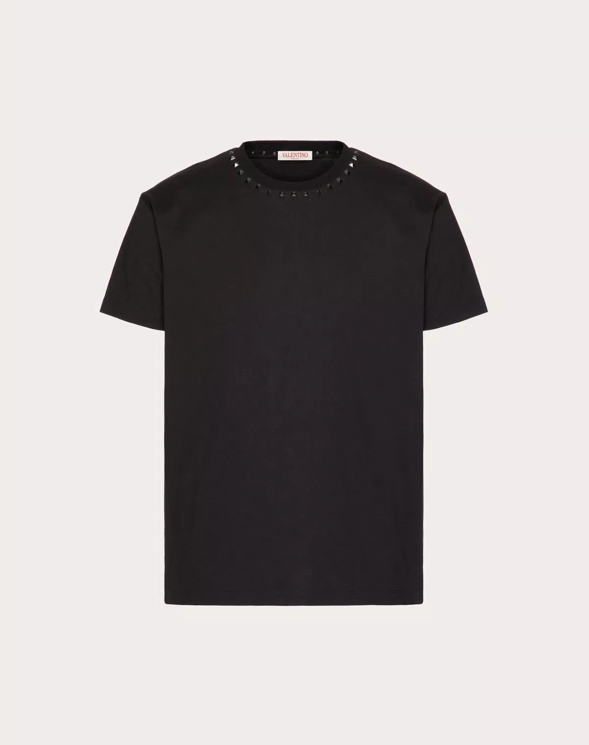 Valentino oc11z0625 Cotton Crewneck T-Shirt in Black Size US S / EU 44-46 / 1 - 1 Thumbnail