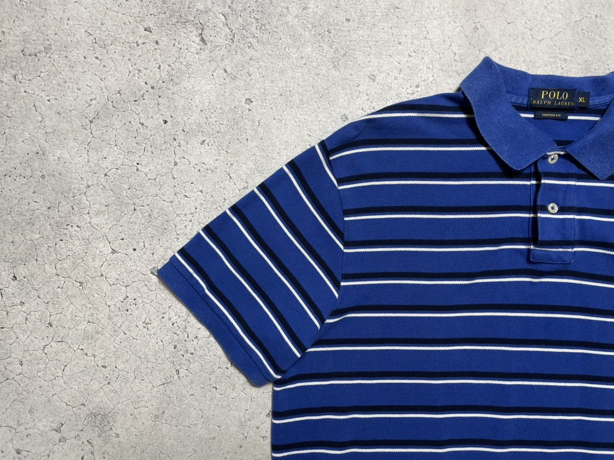 Polo Ralph Lauren × Vintage Vintage Polo T-Shirt Striped Polo Ralph Lauren Y2K Size US XL / EU 56 / 4 - 3 Thumbnail