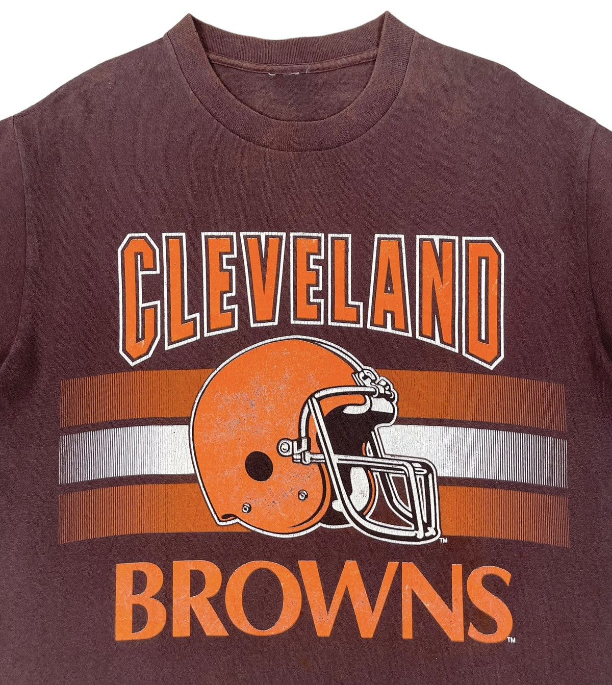 NFL × Vintage 90s Sunfaded Vintage NFL Cleveland Browns tee Size US M / EU 48-50 / 2 - 2 Thumbnail