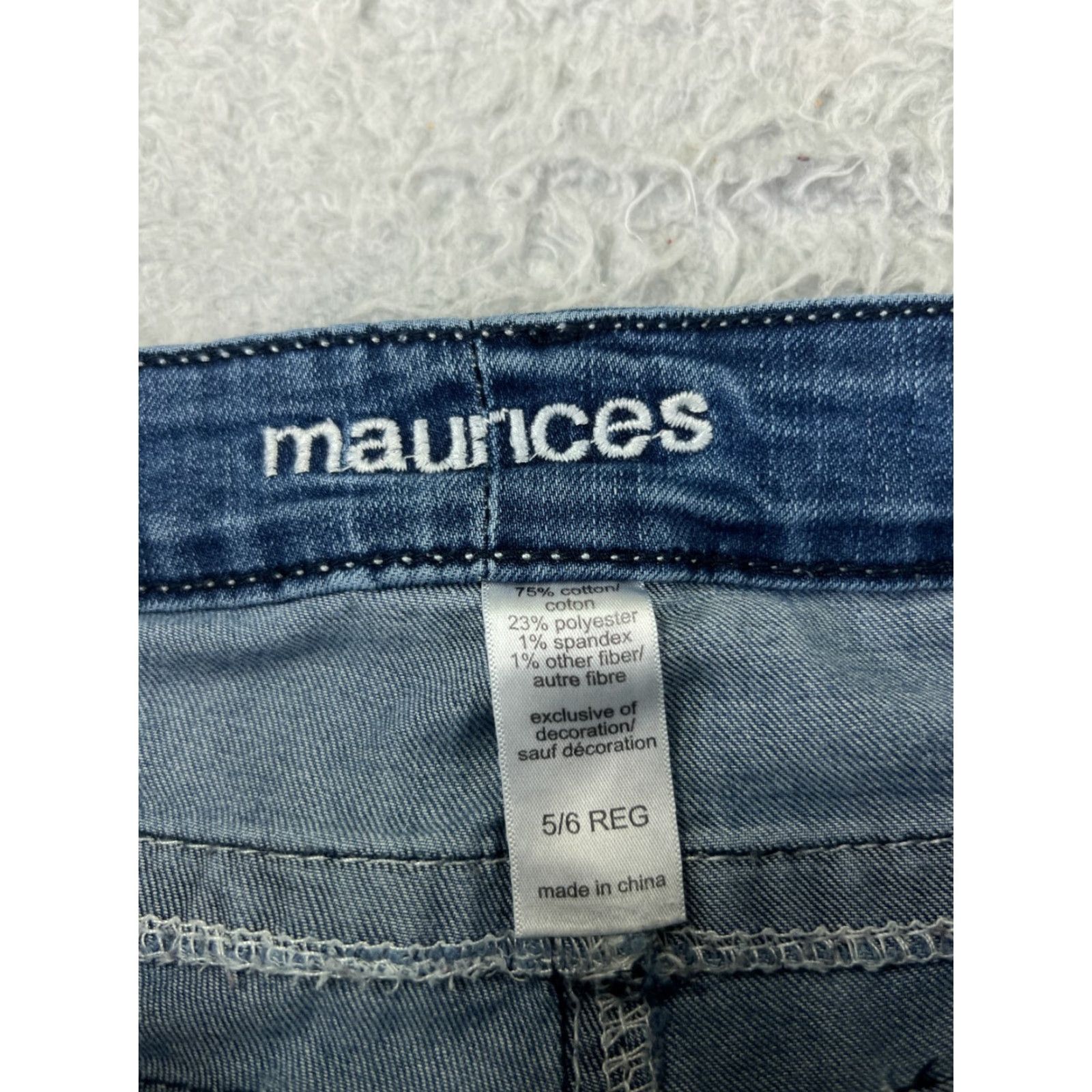 Vintage Maurices Jeans Women Flared Denim 5 Regular Blue 29x31 Stretch Low Rise Womens Cowboy Southwestern 90s Style Size 27" / US 4 / IT 40 - 6 Thumbnail