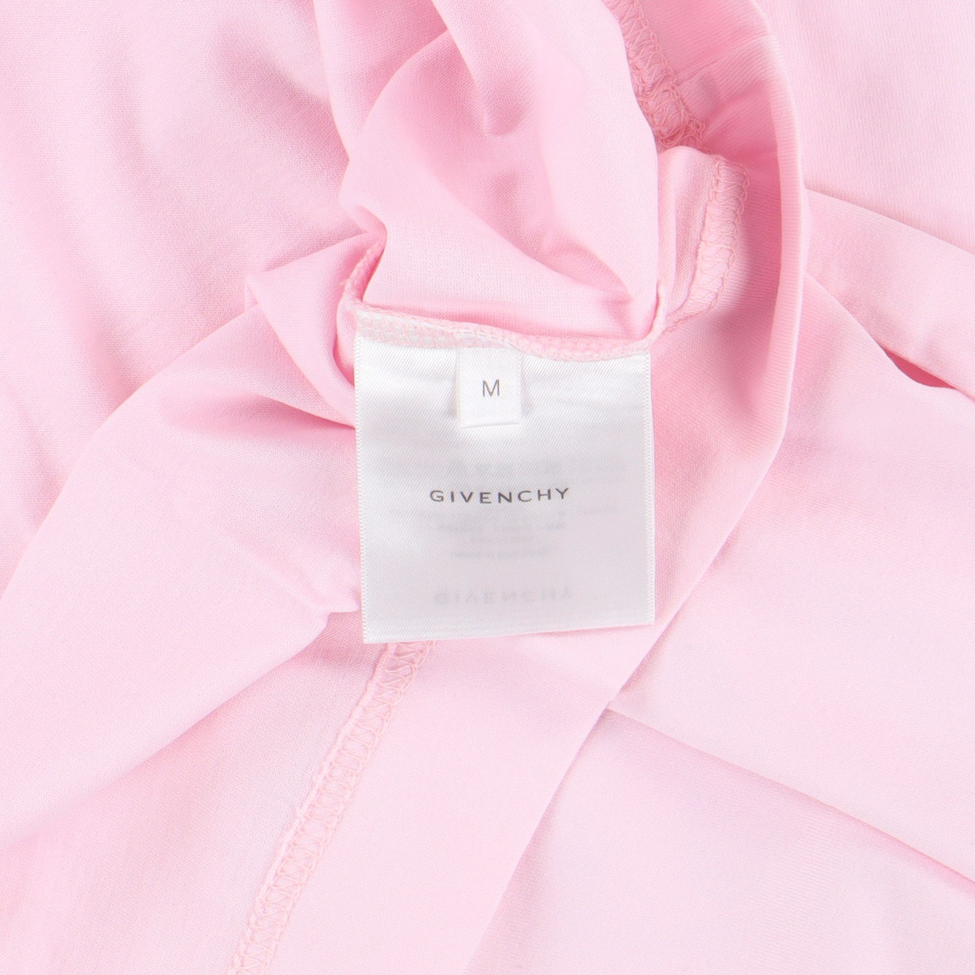 Givenchy Pink Embroidered College Logo Oversized T-Shirt Size US M / EU 48-50 / 2 - 8 Thumbnail