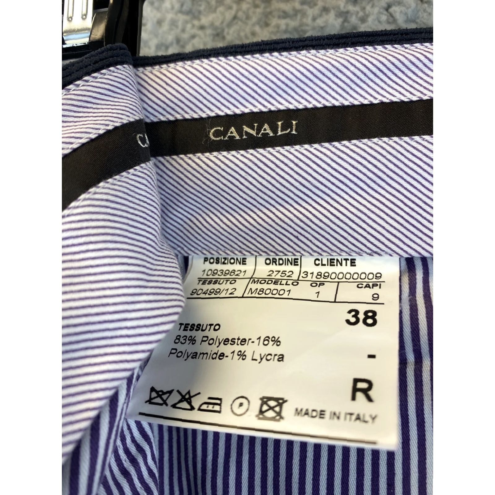 Canali Canali Men's Corduroy Dress Pants Size 38 Regular Fit Gray Stretch Cotton Italy Size US 38 / EU 54 - 5 Thumbnail