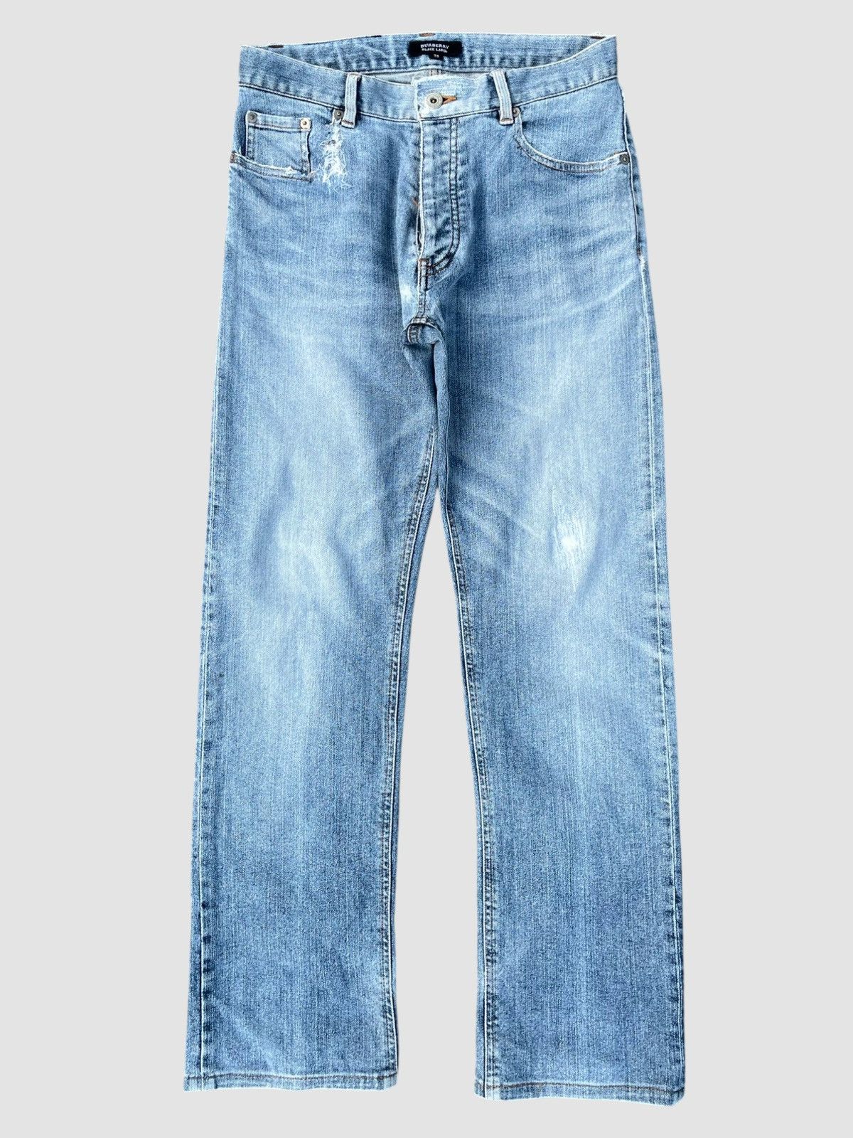Burberry Burberry Black Label Blue Washed Jeans Size US 29 - 1 Thumbnail