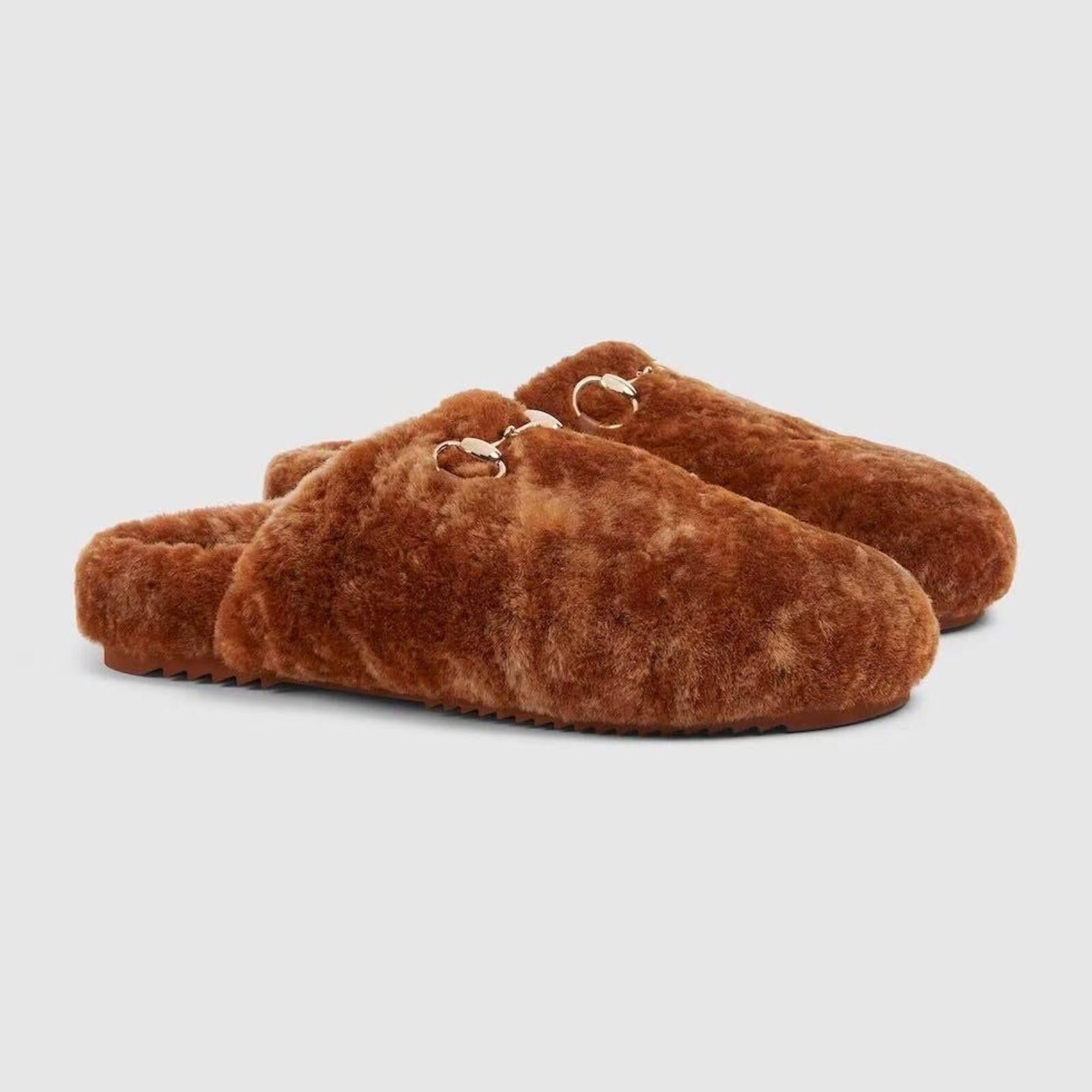 Gucci Gucci Horsebit Wool Mules Size ONE SIZE - 1 Thumbnail