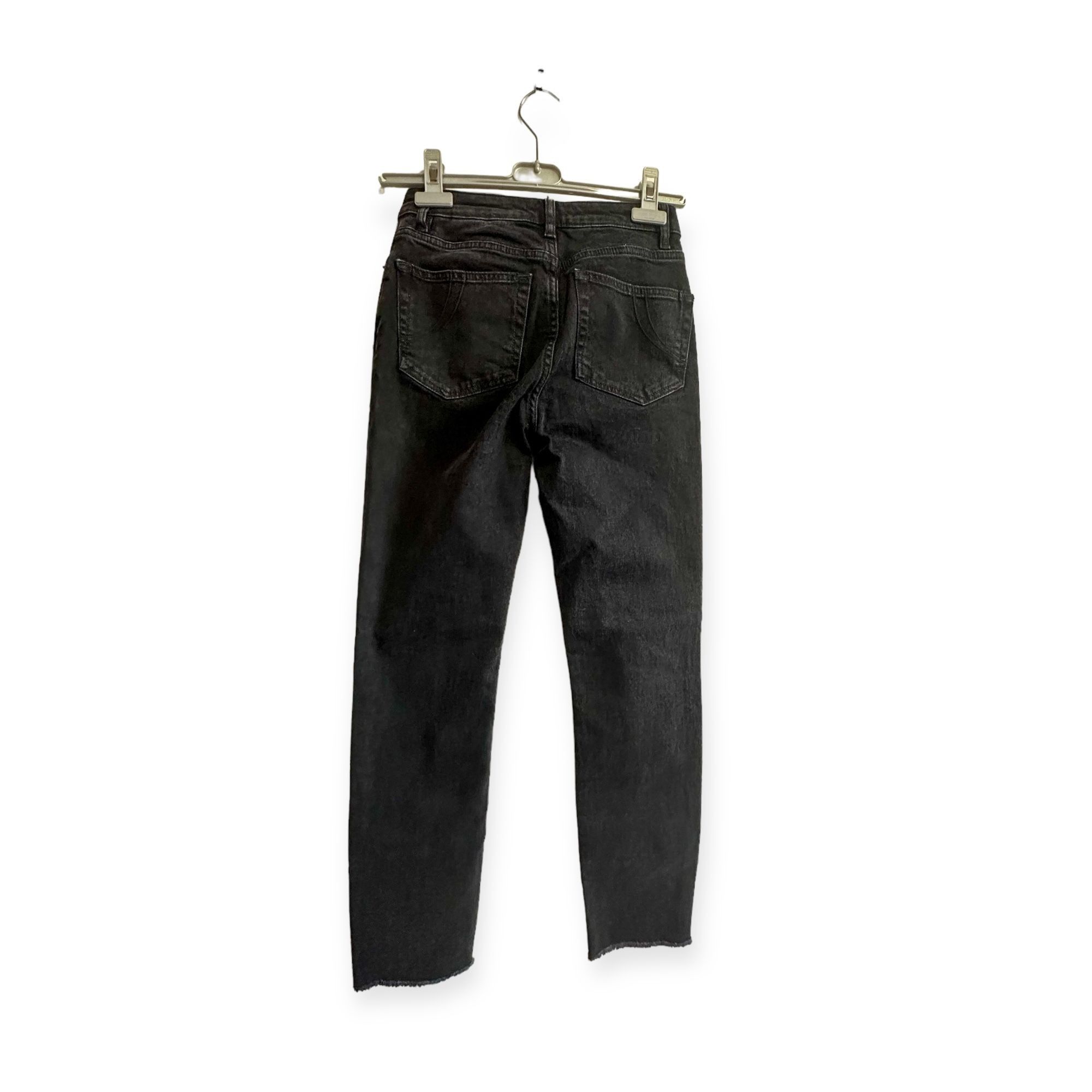 Maje Maje Straight Jeans with Patch, Gray, Size 34 EU, NWT Size 25" / US 0 / IT 36 - 2 Thumbnail