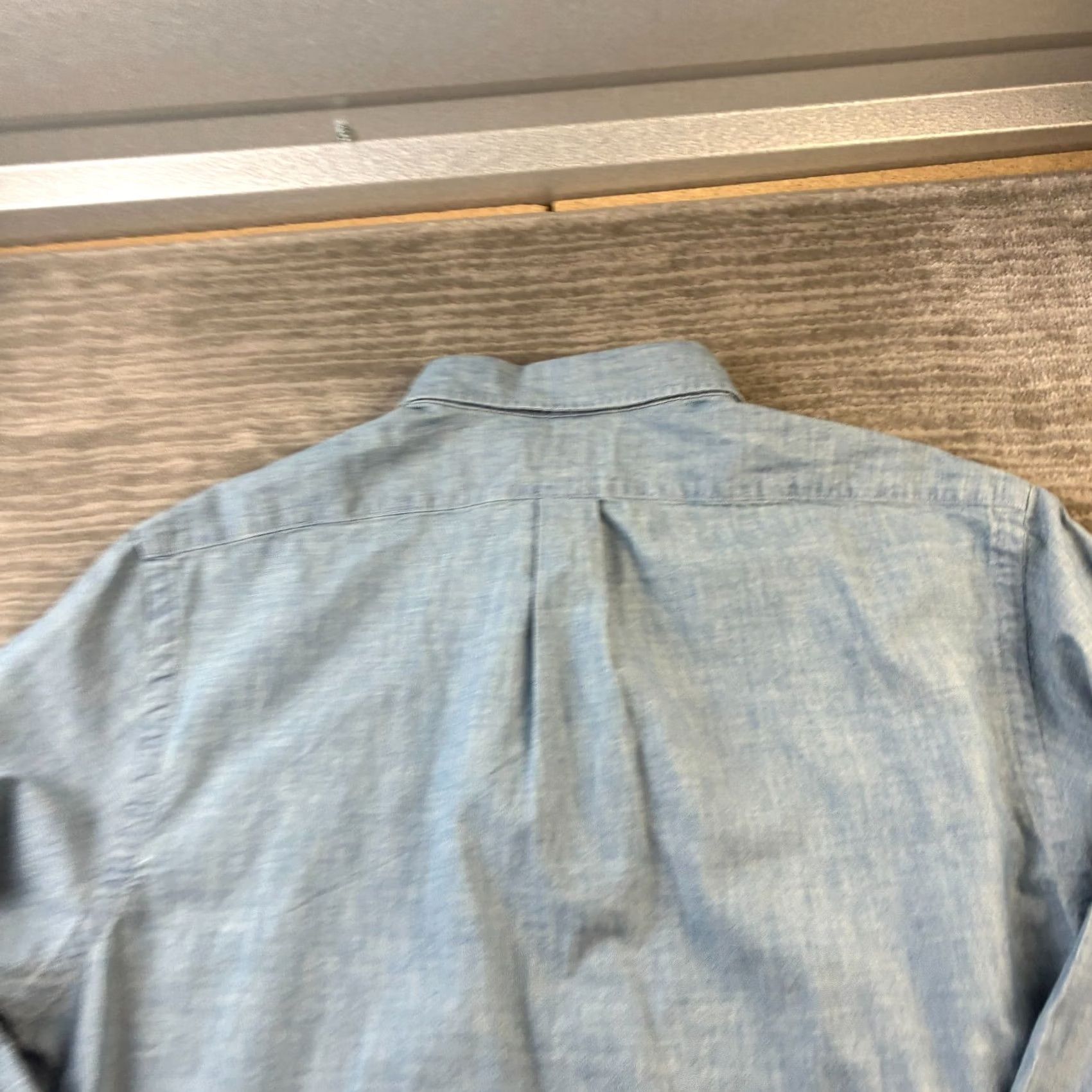 Polo Ralph Lauren Polo Ralph Lauren Shirt Mens 2XL Blue Chambray Button Up Cotton Shirt Long Sleeve Button-Down Collared Casual Classic Size US XXL / EU 58 / 5 - 5 Thumbnail