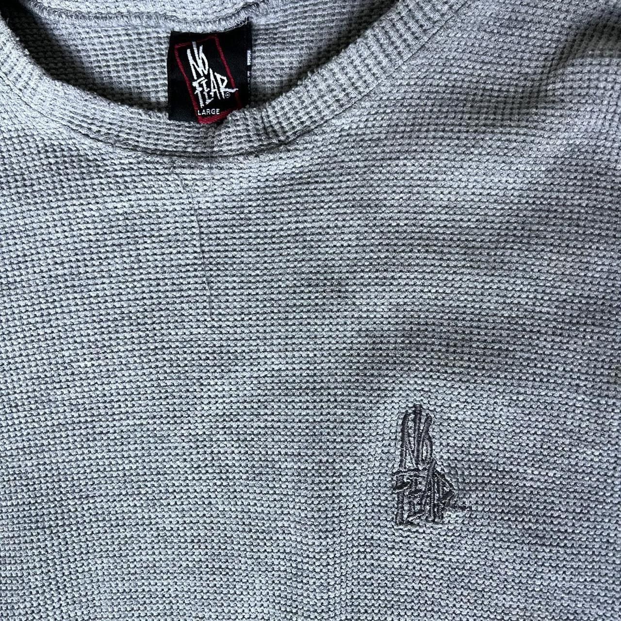 No Fear no fear heavy thrashed gray thermal undershirt size L Size US XL / EU 56 / 4 - 4 Thumbnail