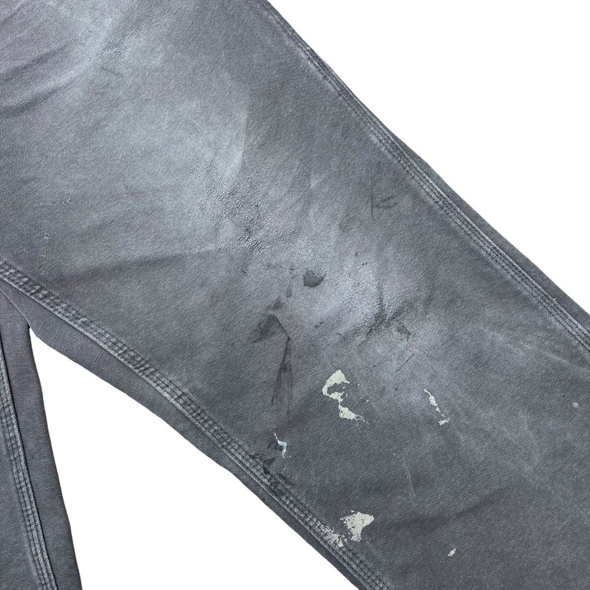 Carhartt × Vintage 2000s Carhartt Brown Carpenter Canvas Distressed Pants Size US 33 - 7 Thumbnail
