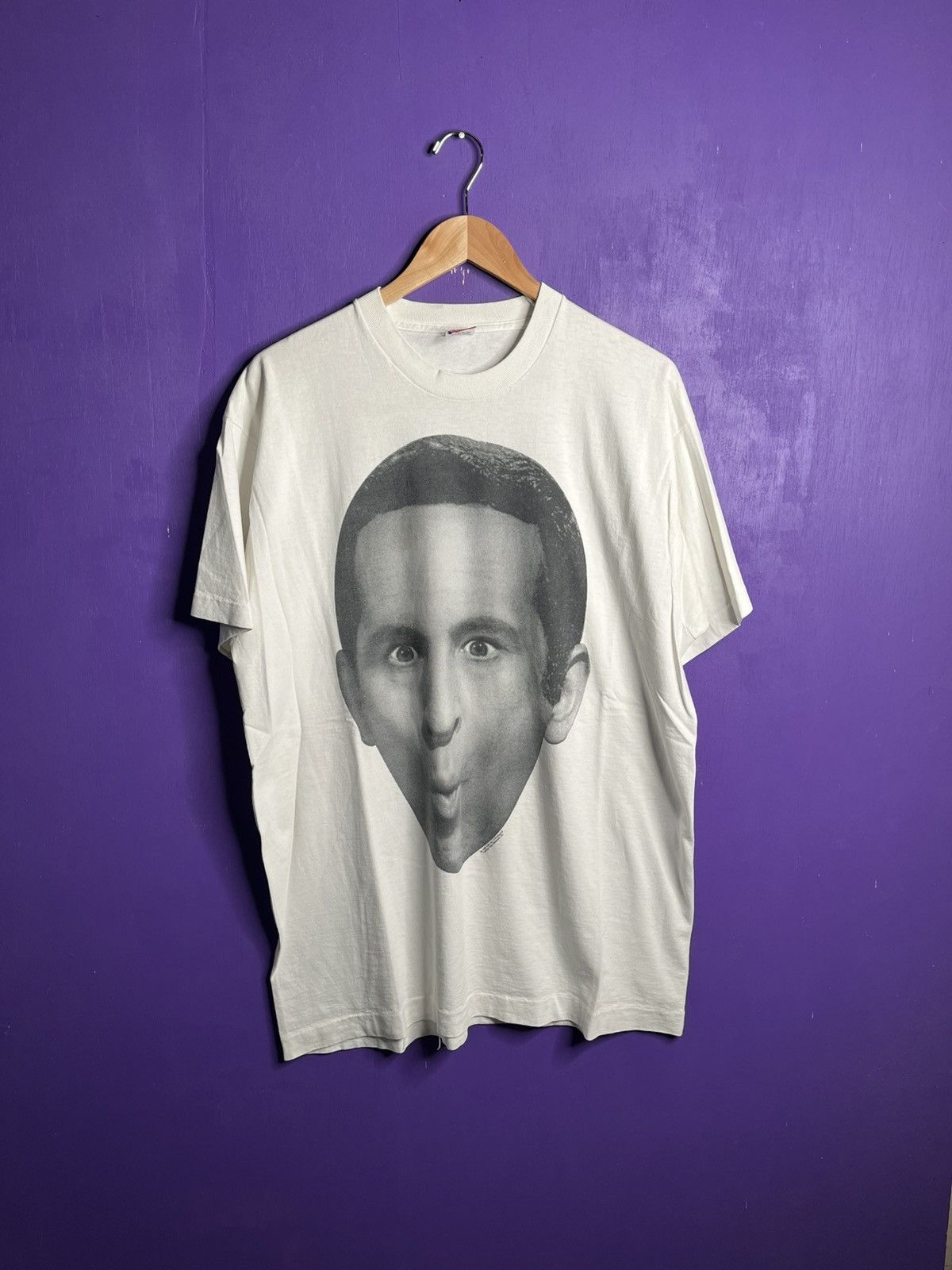 Vintage Vintage 1993 CBS guys face t-shirt Size US XL / EU 56 / 4 - 1 Thumbnail