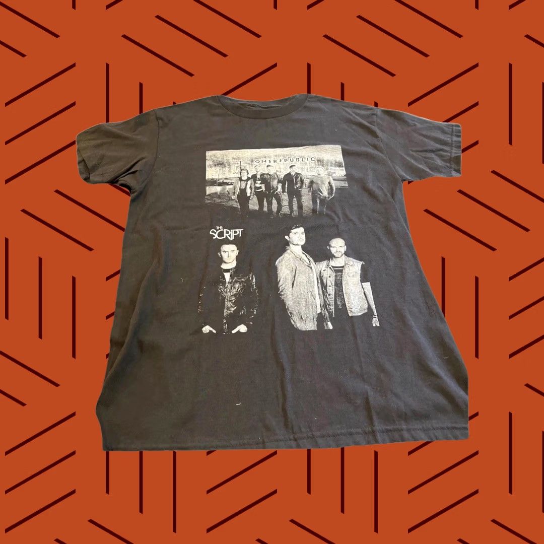 Vintage VINTAGE Rare OneRepublic w/ The Script Band Concert Tour Shirt L Black Men Short Sleeve Crew Neck Logo Graphic Double-Sided Limited Edition Size US L / EU 52-54 / 3 - 1 Thumbnail