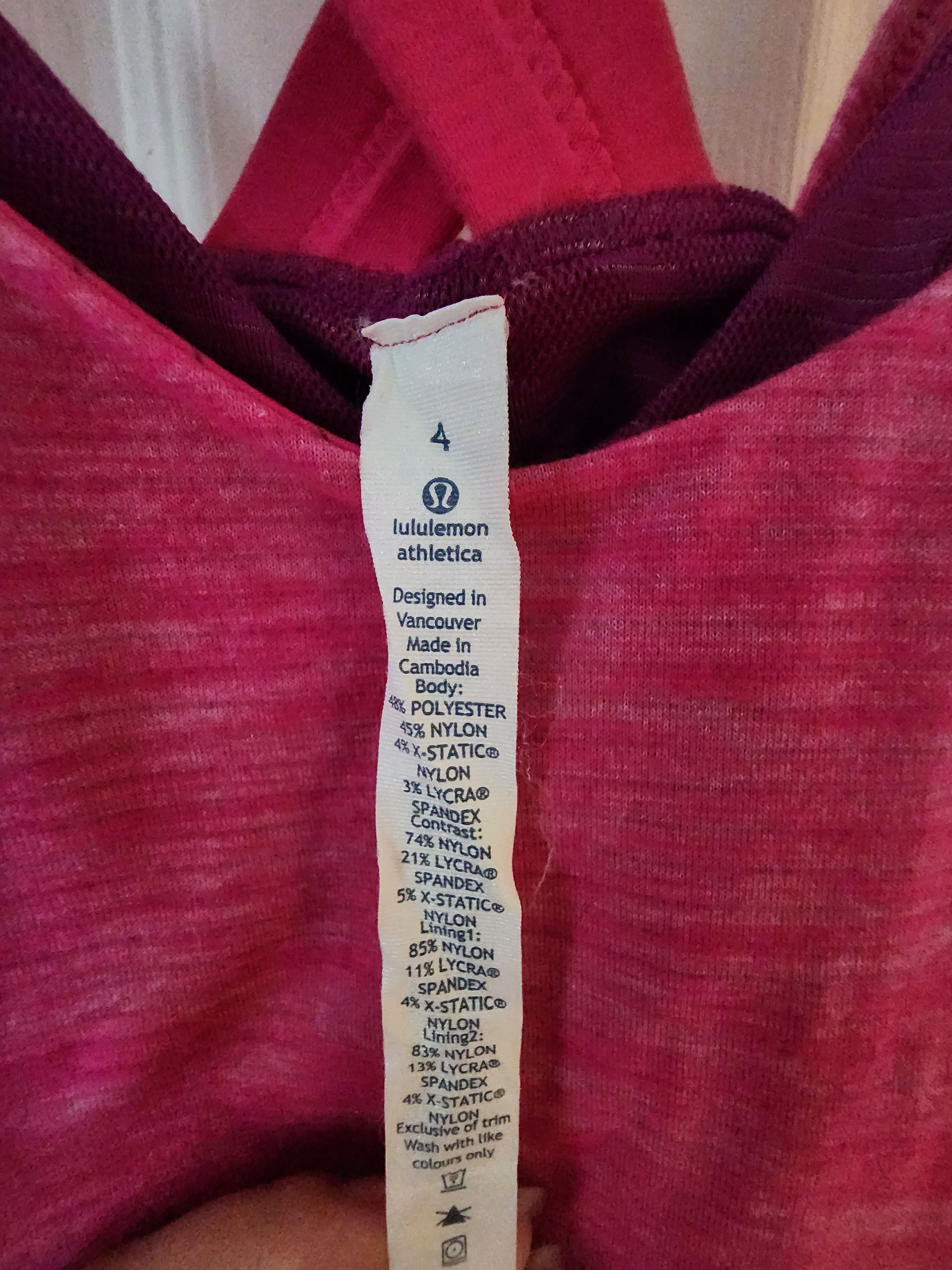 Lululemon Lululemon Run For Gold Tank Heathered Magenta Plum 4 Size S / US 4 / IT 40 - 3 Thumbnail