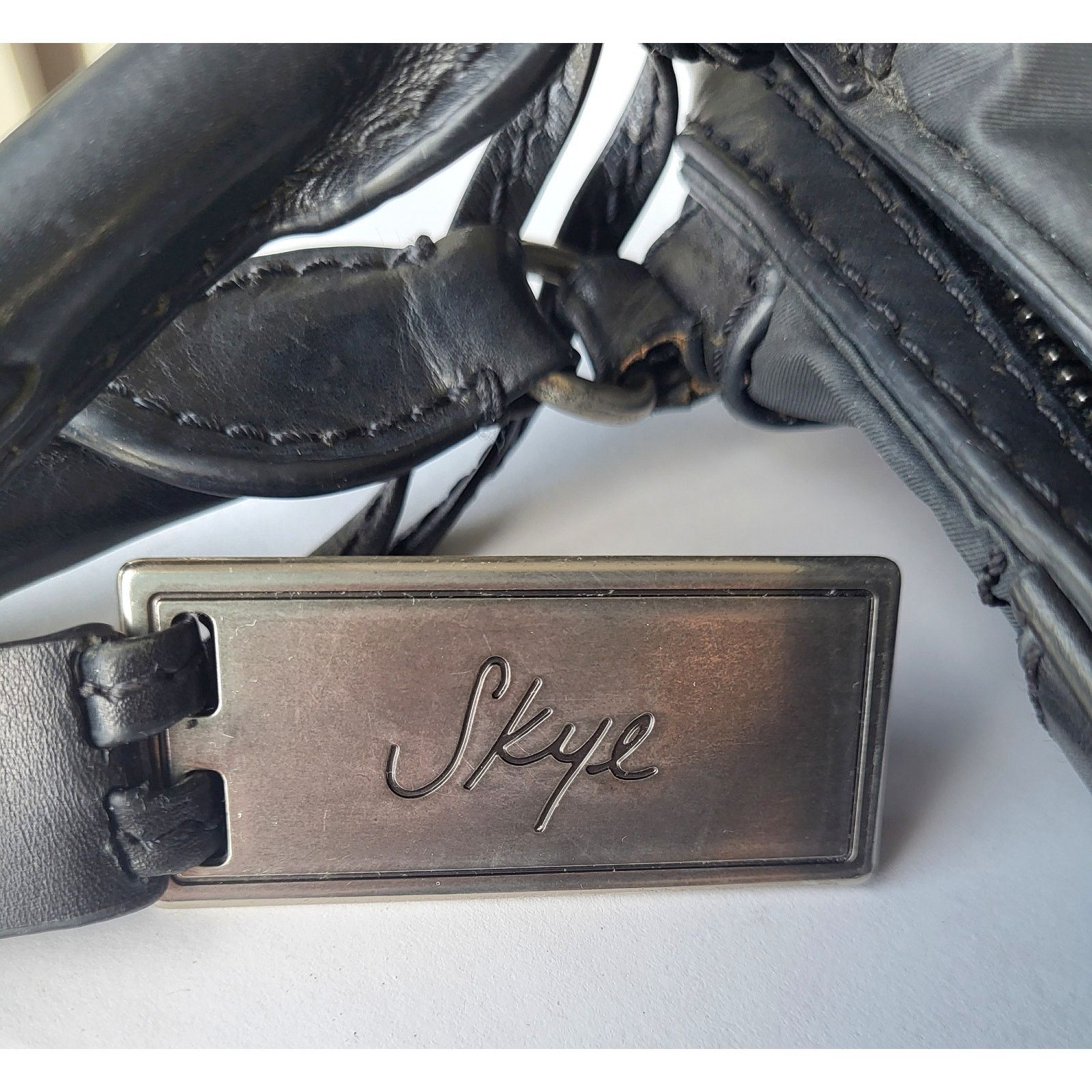 Other Joy Gryson SKY Italy Handbag Tote Convertible Black Leather Size ONE SIZE - 4 Thumbnail