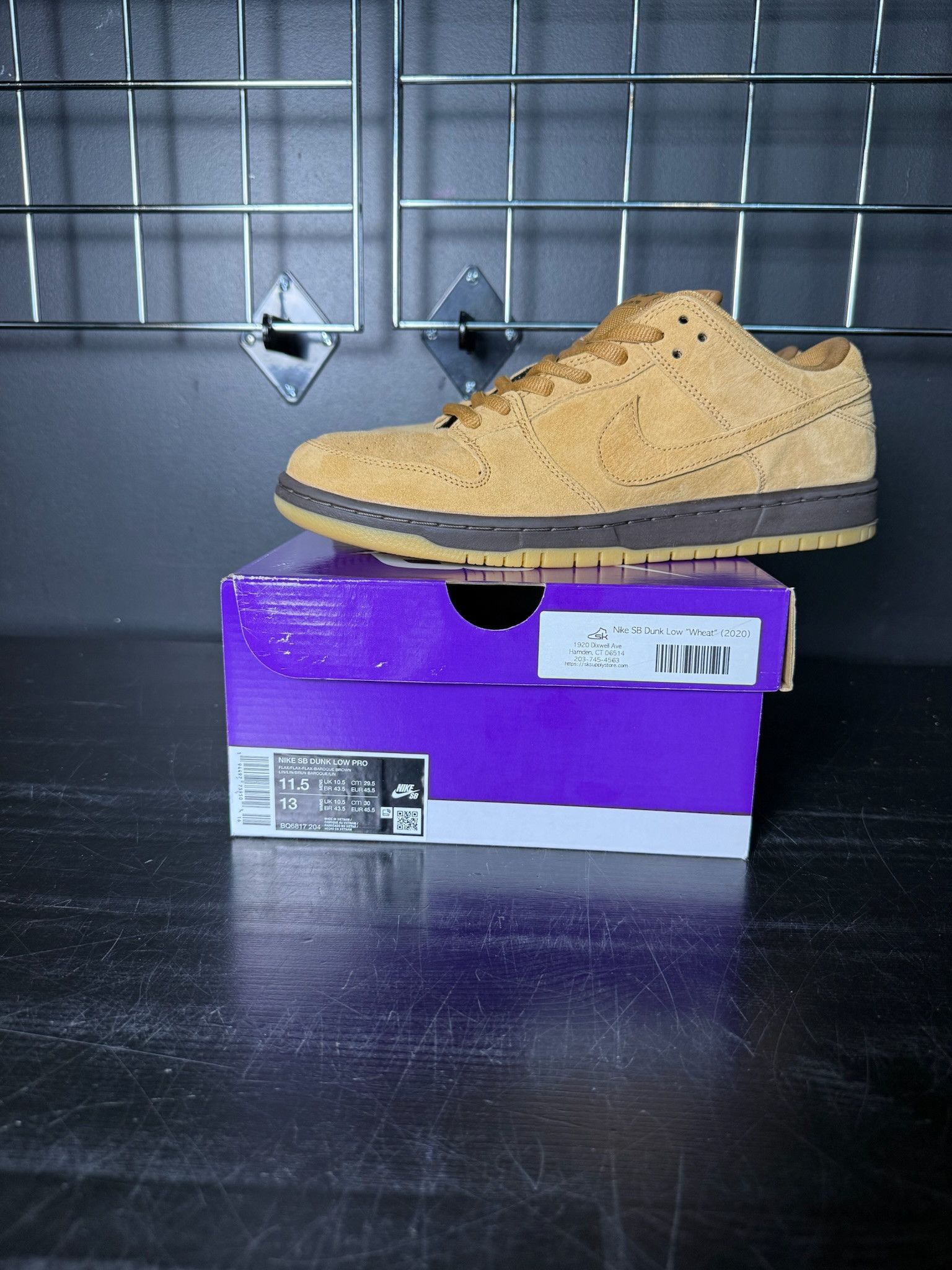 Nike Nike SB Dunk Low "Wheat" (2020) - Size 11.5 Size US 11.5 / EU 44-45 - 6 Thumbnail