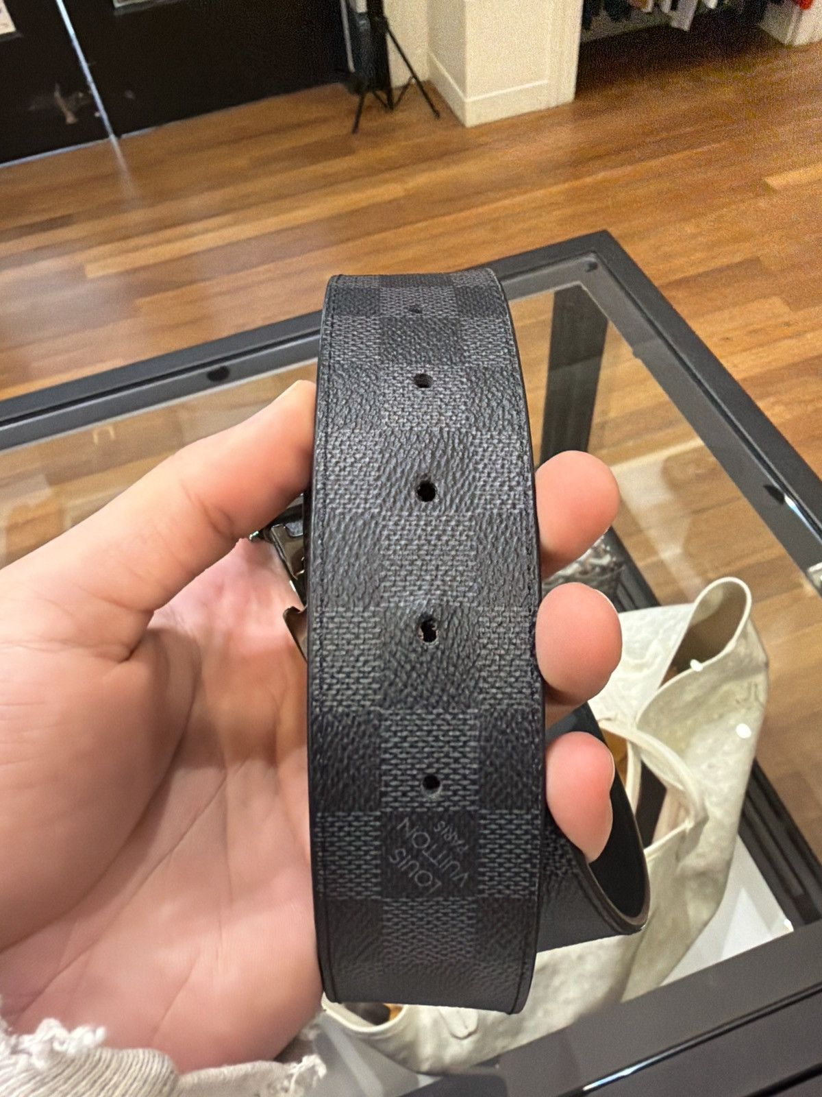 Louis Vuitton Louis Vuitton Damier Graphite 40mm Reversible Belt Size 38 - 4 Thumbnail