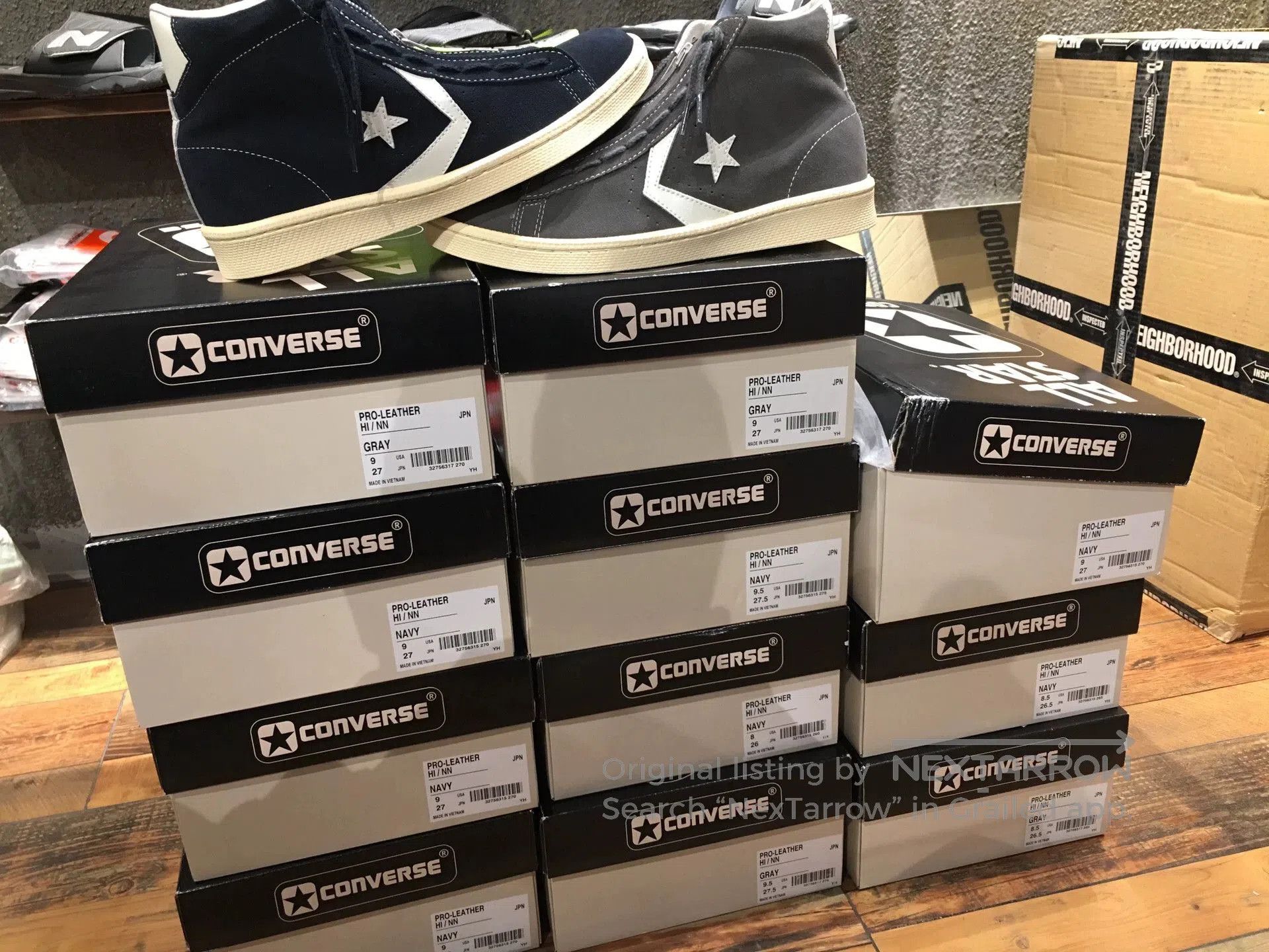 Nonnative converse pro leather high-top sneakers for men. Size US 8.5 / EU 41-42 - 1 Thumbnail