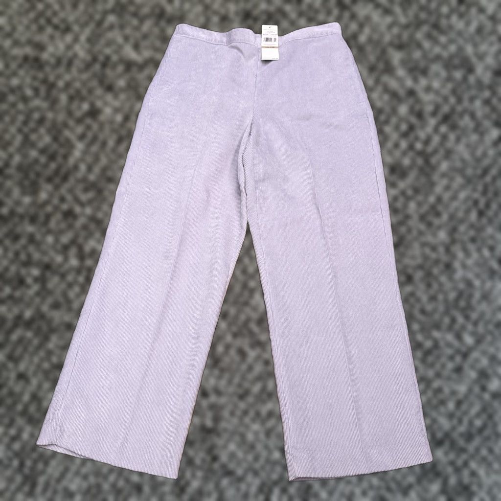 Vintage Alfred Dunner Pants Corduroy Pull On Womens 12 Petite Stonehenge New Size 34" / US 12 / IT 48 - 1 Thumbnail
