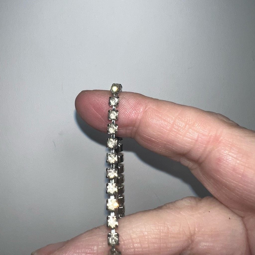 Vintage Vintage Prong Set Rhinestone Necklace Size ONE SIZE - 3 Thumbnail