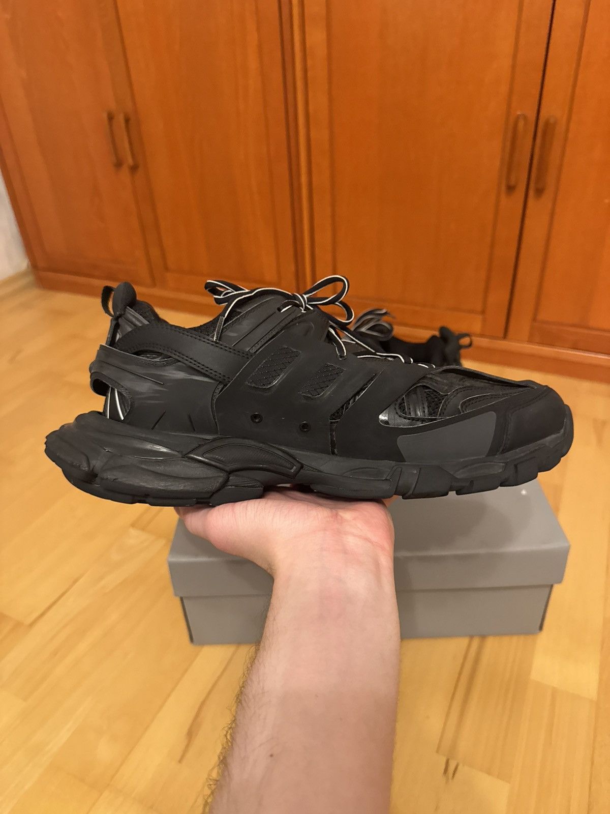 Balenciaga Balenciaga Track Triple Black Size US 12 / EU 45 - 4 Thumbnail