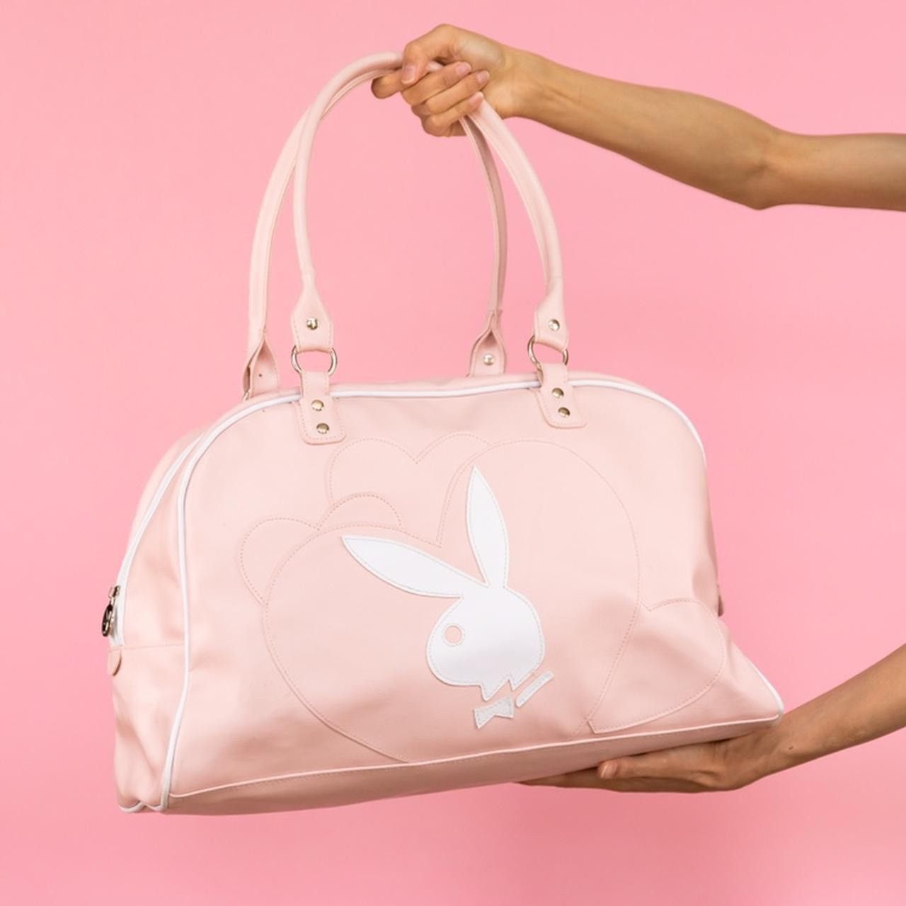 Playboy Vintage Vintage Baby pink Playboy duffle bag Grailed
