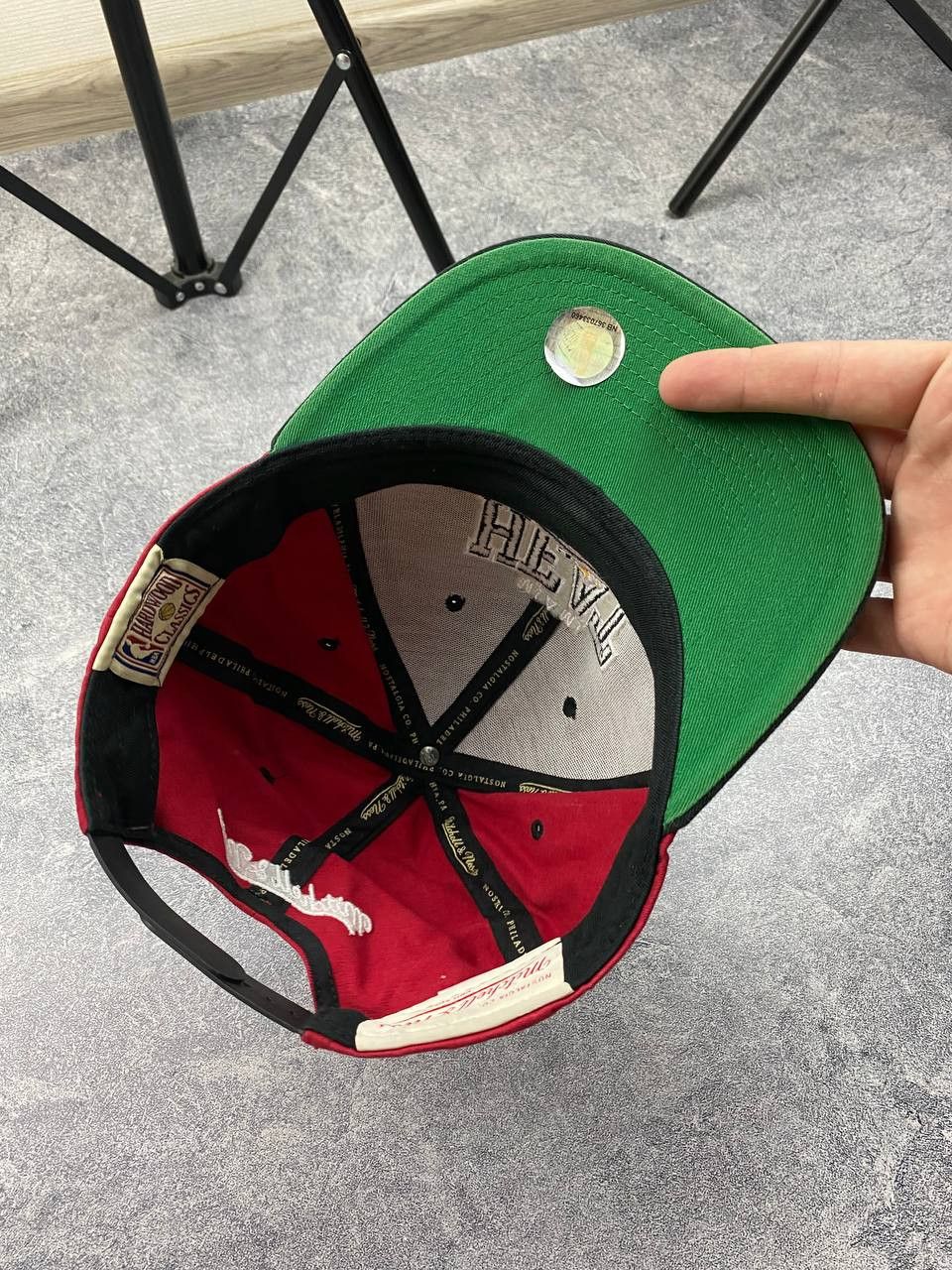 Mitchell & Ness × NBA Miami heat custom cap Mitchell & ness hand made faded Size ONE SIZE - 6 Thumbnail
