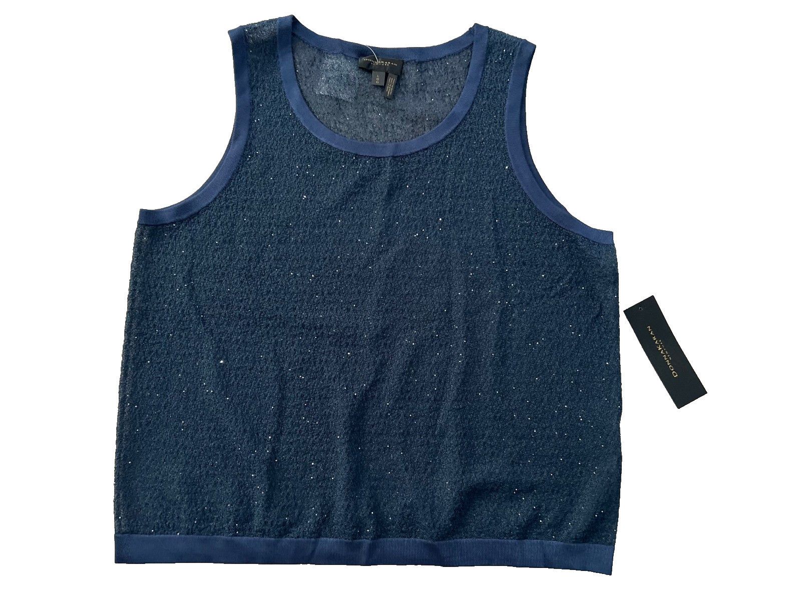 Donna Karan Donna Karan New York Sequin Embellished Tank Top Tide ( L ) Size L / US 10 / IT 46 - 4 Thumbnail