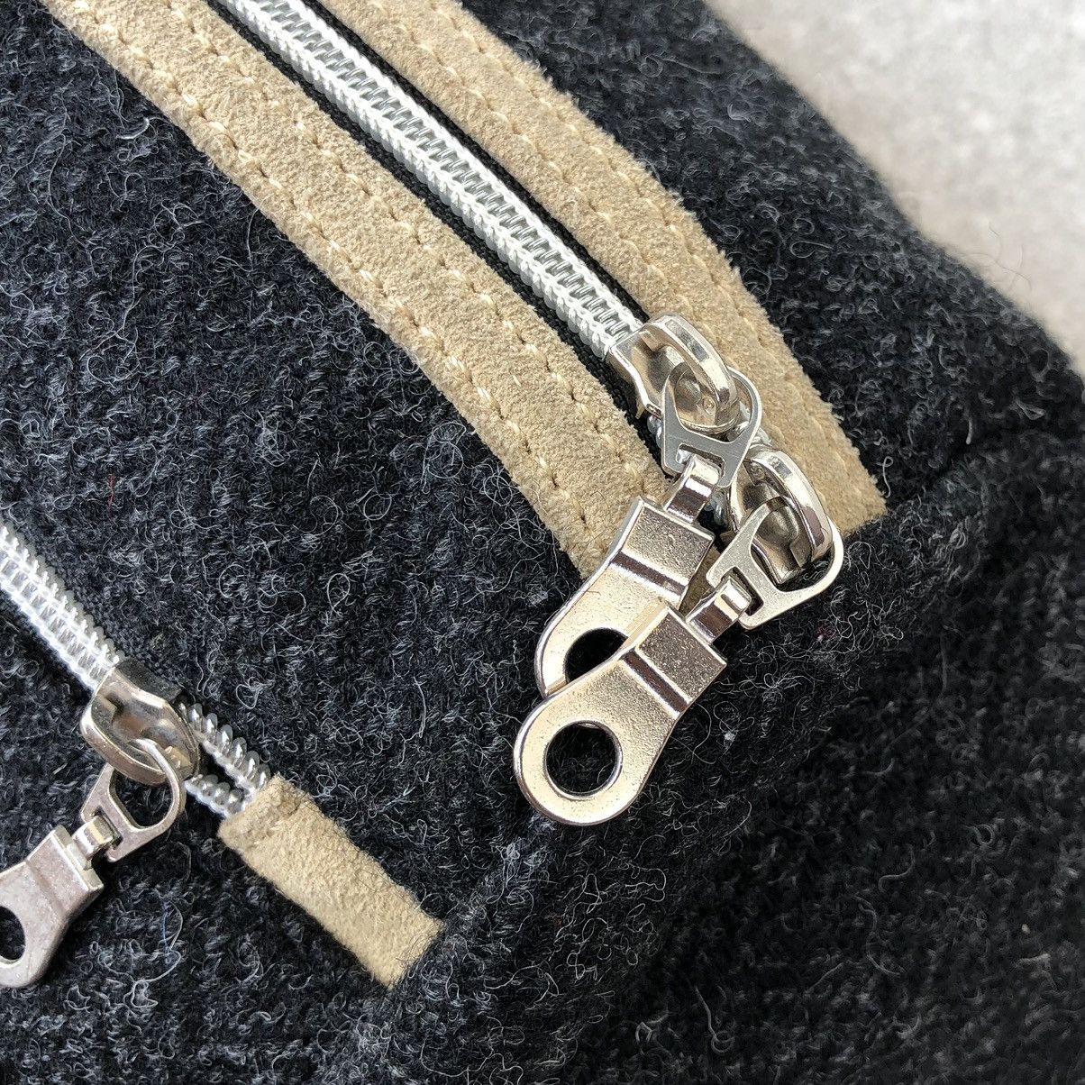 Boycott Boycott x Harris Tweed Mix Leather Wool Cross Body Bag Size ONE SIZE - 9 Thumbnail