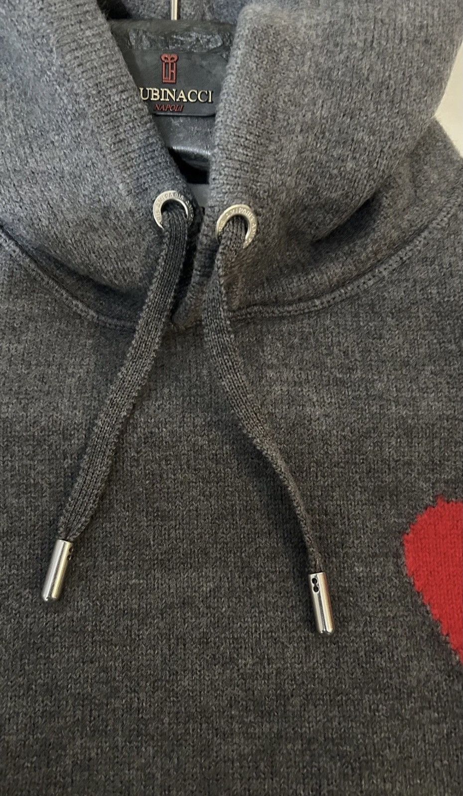 AMI Ami Paris Logo Intarsia Knit Hoodie Size Large Size US L / EU 52-54 / 3 - 5 Thumbnail