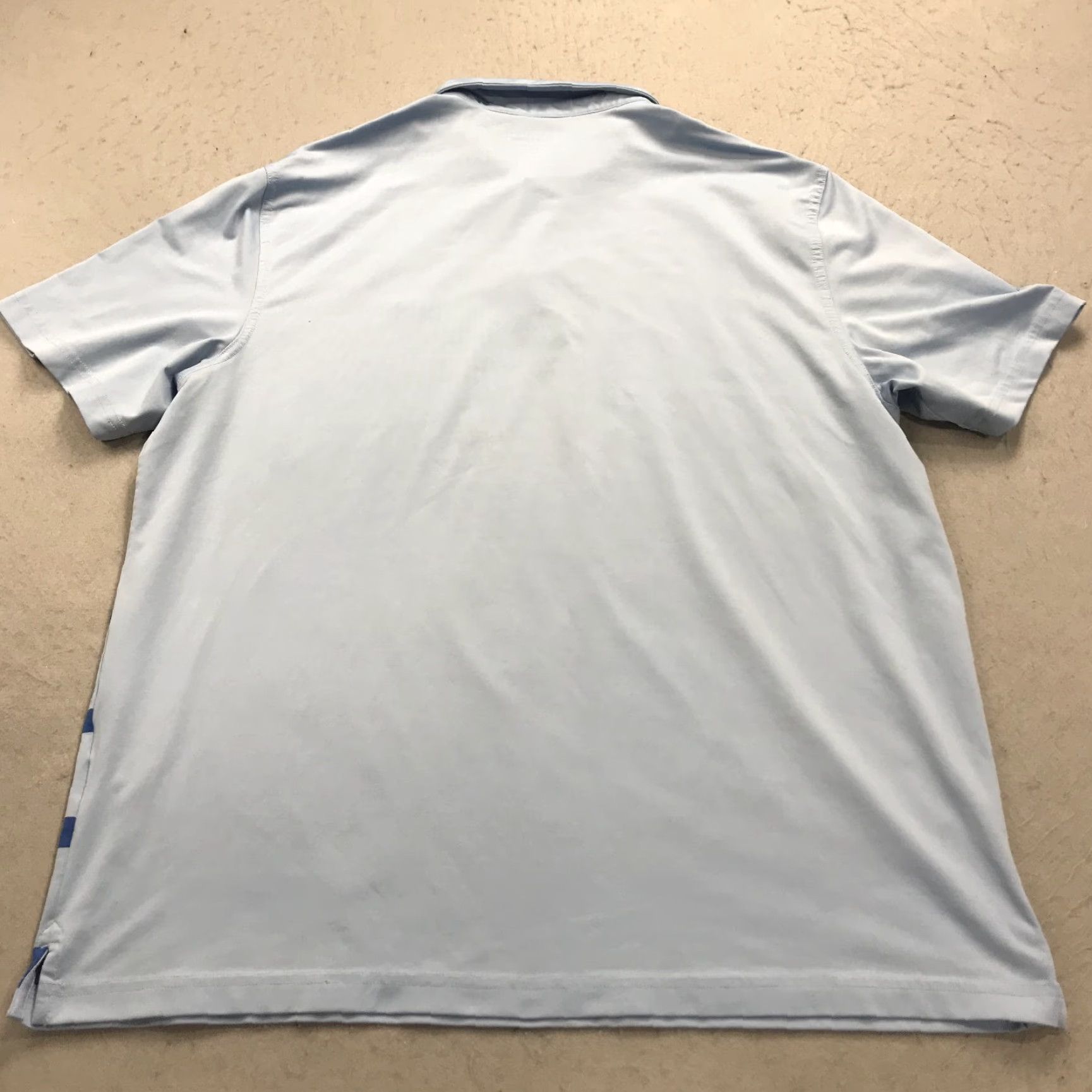 Vineyard Vines Vineyard Vines Polo Shirt Mens XL Light Blue Striped Performance Golf Polo Size US XL / EU 56 / 4 - 5 Thumbnail
