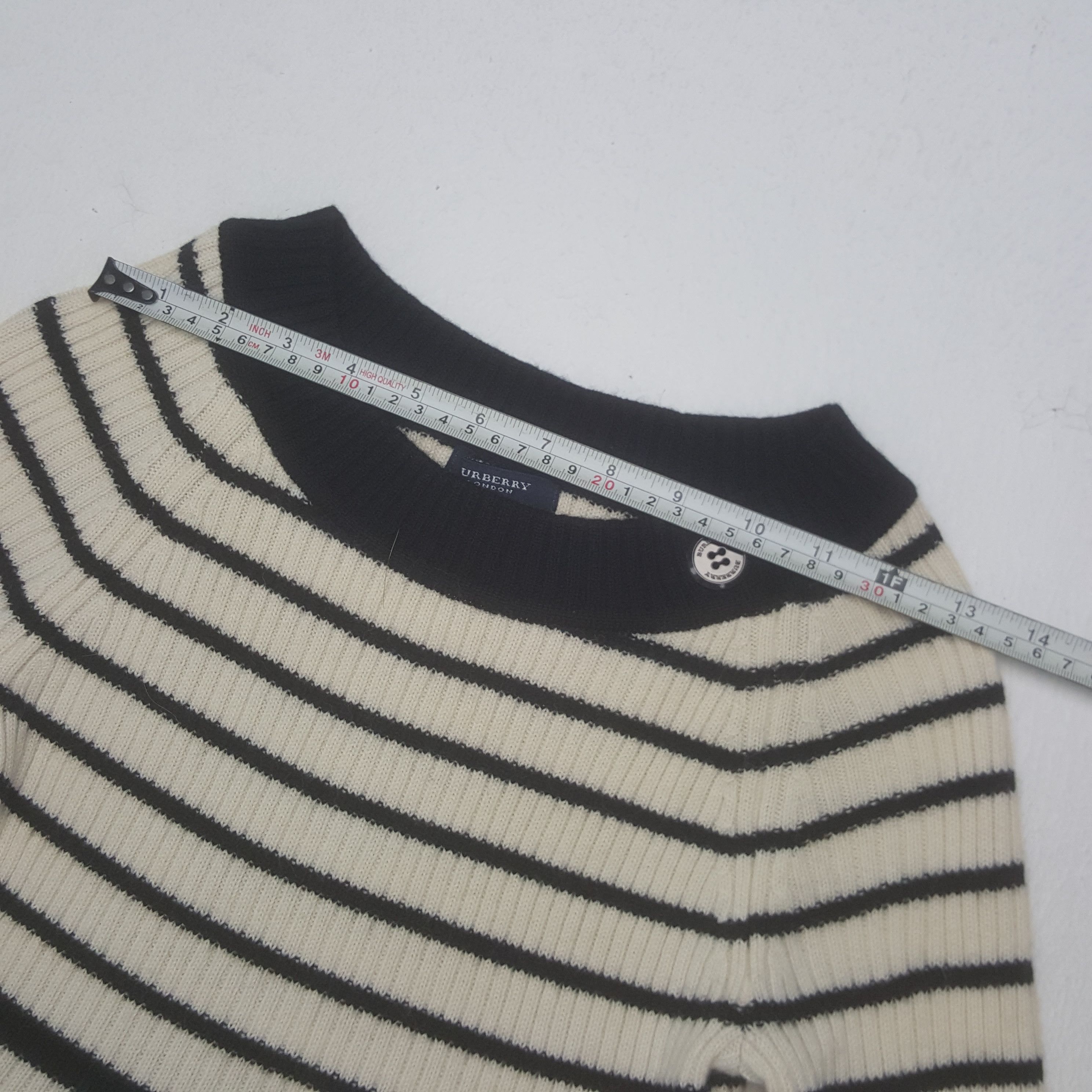 Burberry × Vintage Vintage Burberry London Striped Blouse Size XXS / US 00 / IT 34 - 4 Thumbnail
