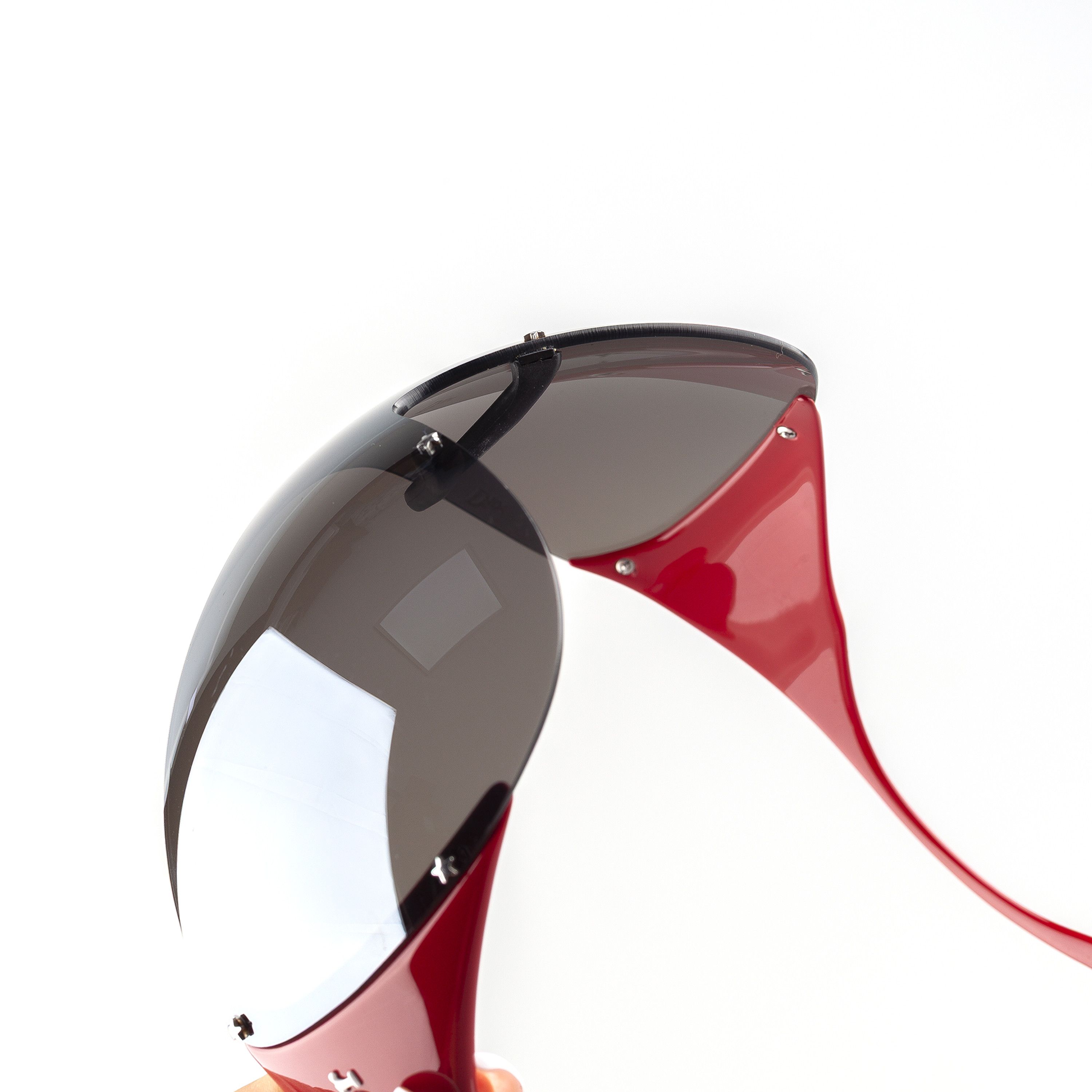 Dior Dior “DIOR SKI 1” Vintage Red Shield Mask Sunglasses Size ONE SIZE - 10 Thumbnail