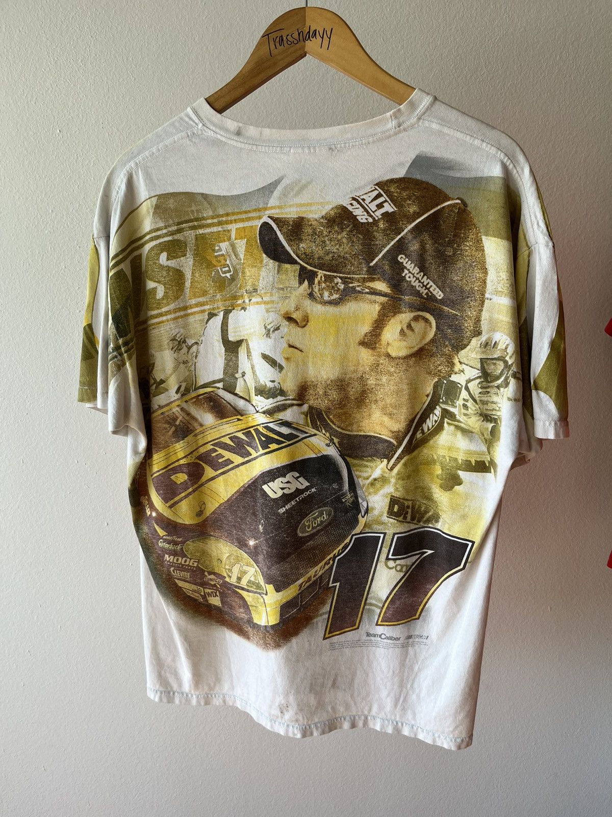 NASCAR × Vintage NASCAR Matt Kenneth #17 De Walt Tee 2005 Size US L / EU 52-54 / 3 - 10 Thumbnail