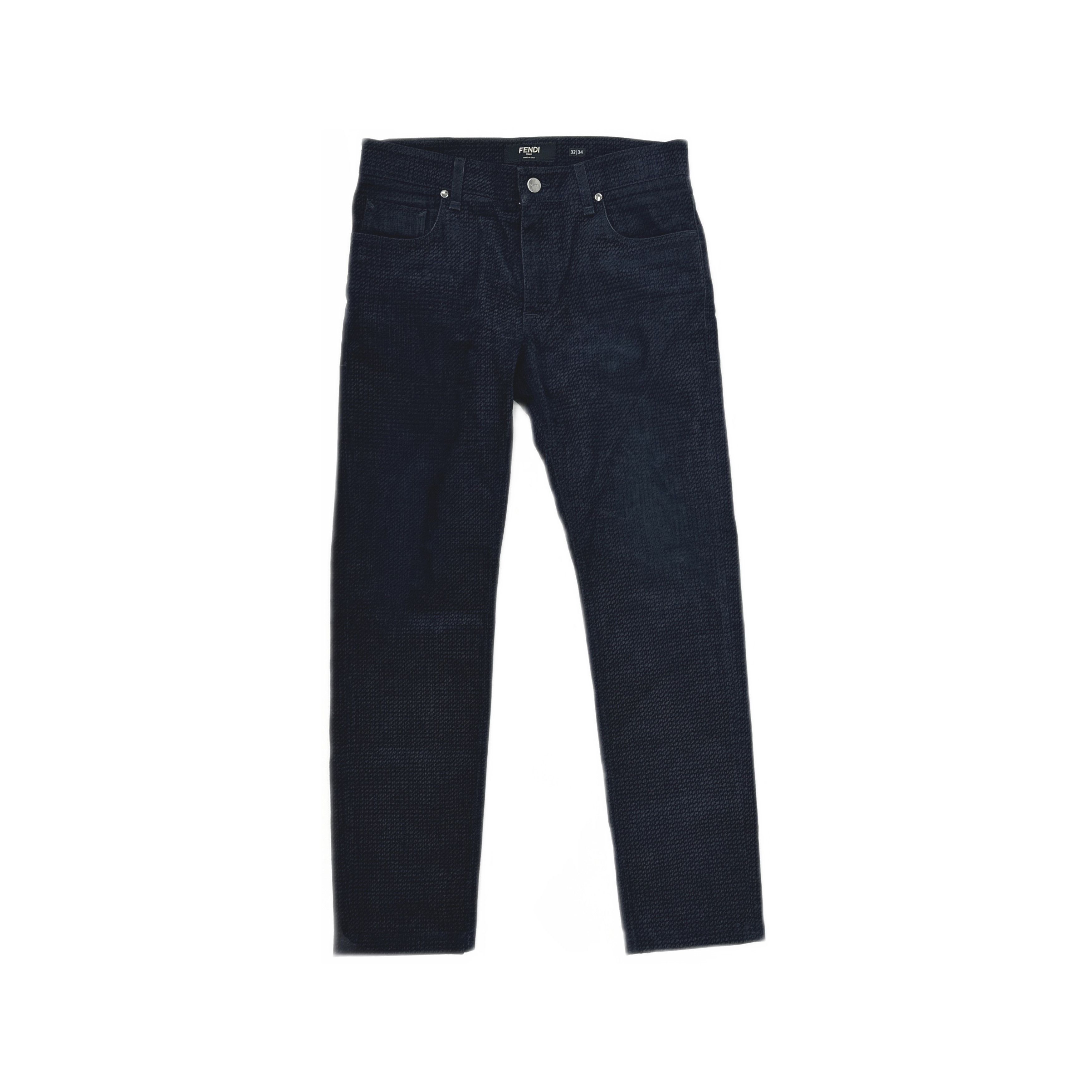 Fendi Fendi FF Logo Velvet Pants Size 32 Size US 32 / EU 48 - 1 Thumbnail