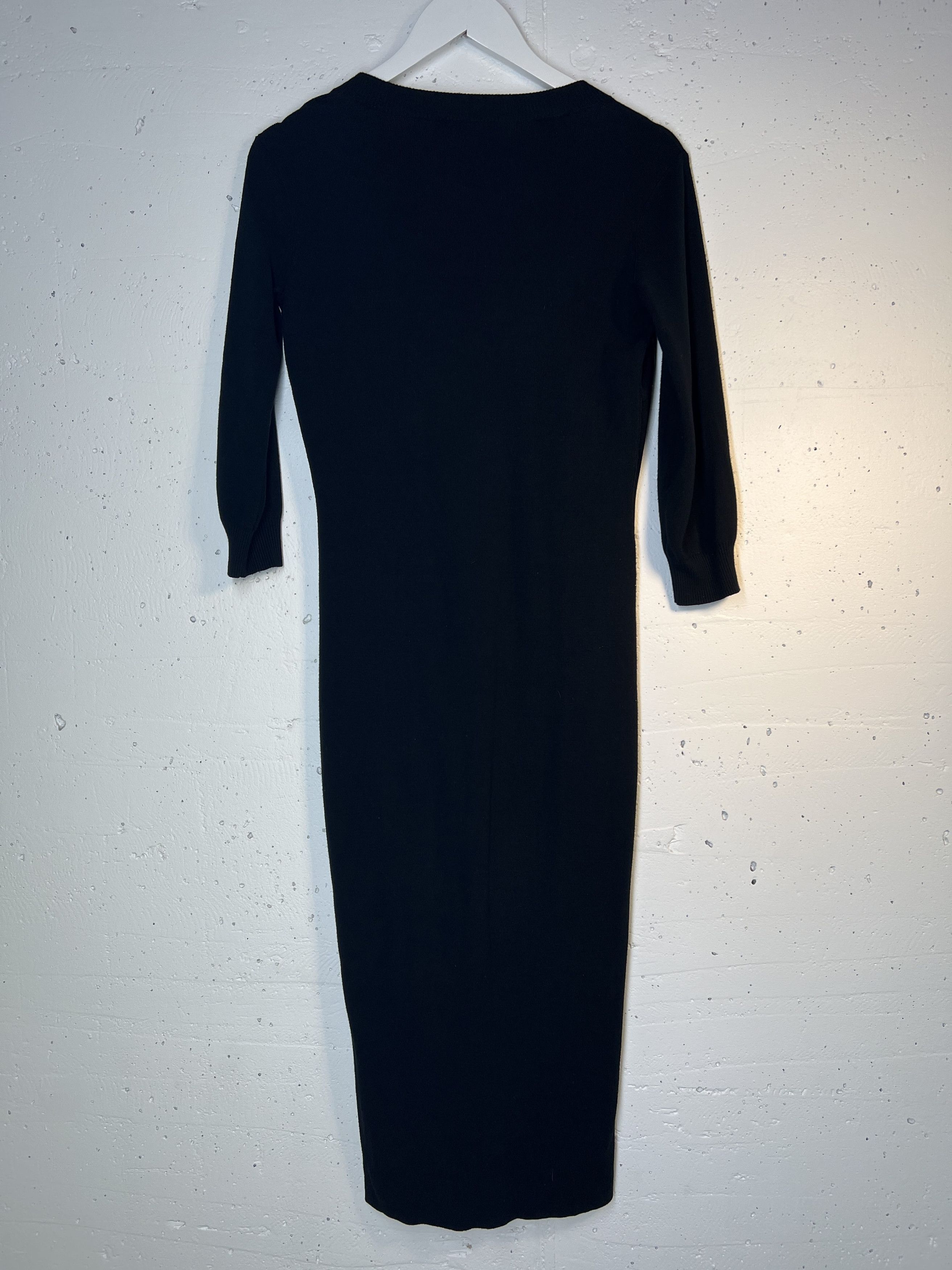 Elisabetta Franchi Elisabetta Franchi Black Knitted Dress Size M / US 6-8 / IT 42-44 - 5 Thumbnail