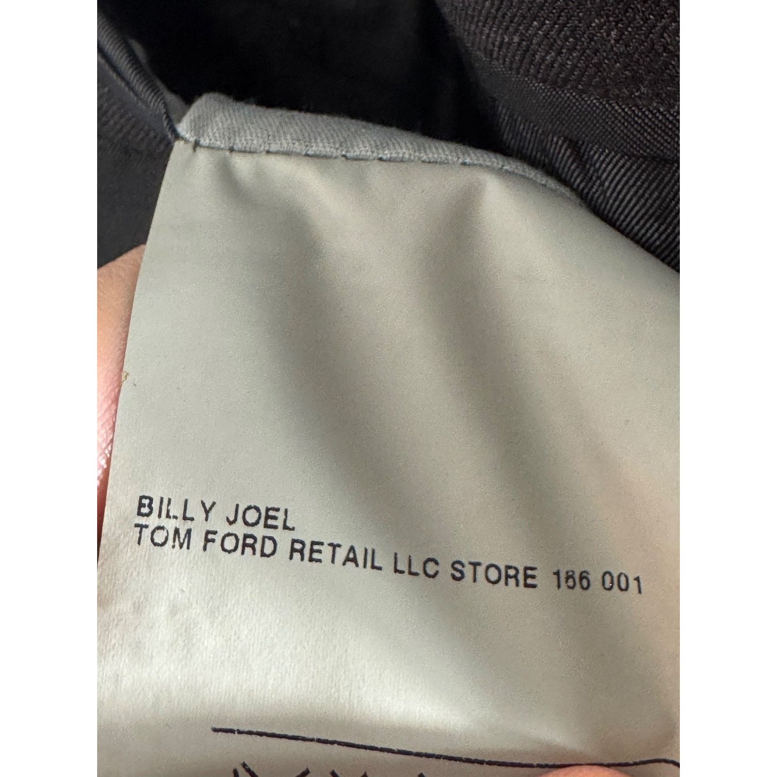 Tom Ford Tom Ford for Billy Joel Charcoal Wool Suit Jacket 50C 40S Size 40S - 2 Thumbnail