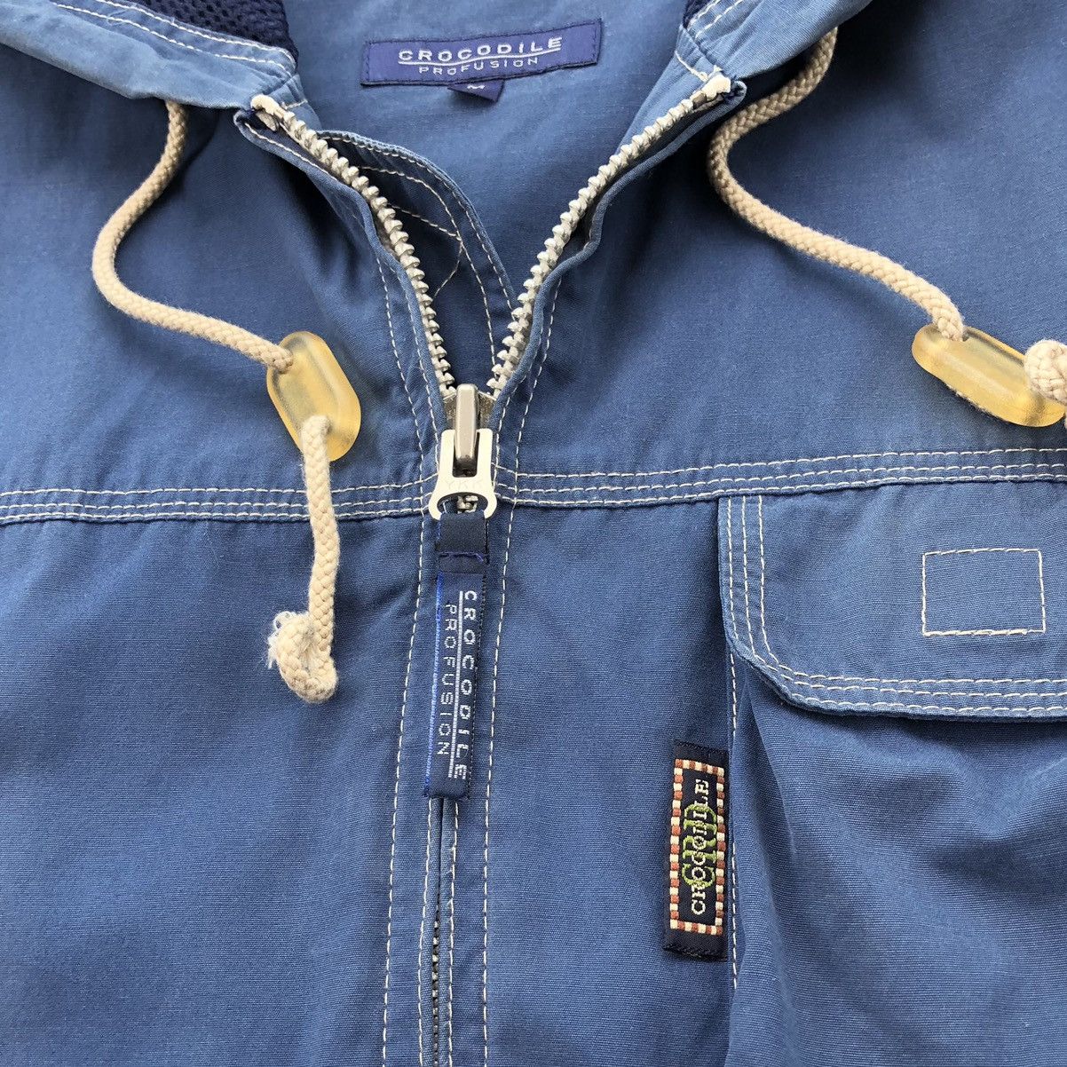 Vintage Vintage Japanese Brand Crocodile Windbreaker Hoodies Jacket Size US M / EU 48-50 / 2 - 5 Thumbnail
