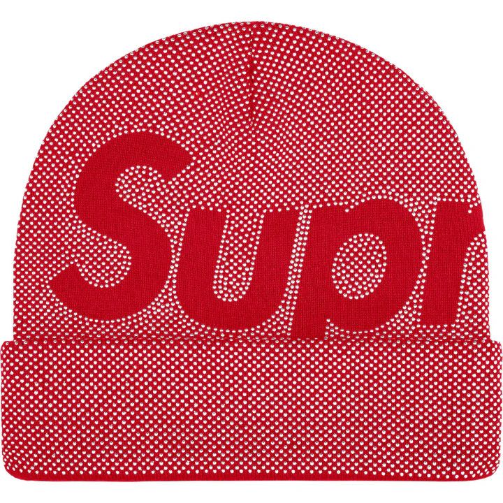 Supreme Studded Knockout Big Logo Beanie Size ONE SIZE - 1 Thumbnail