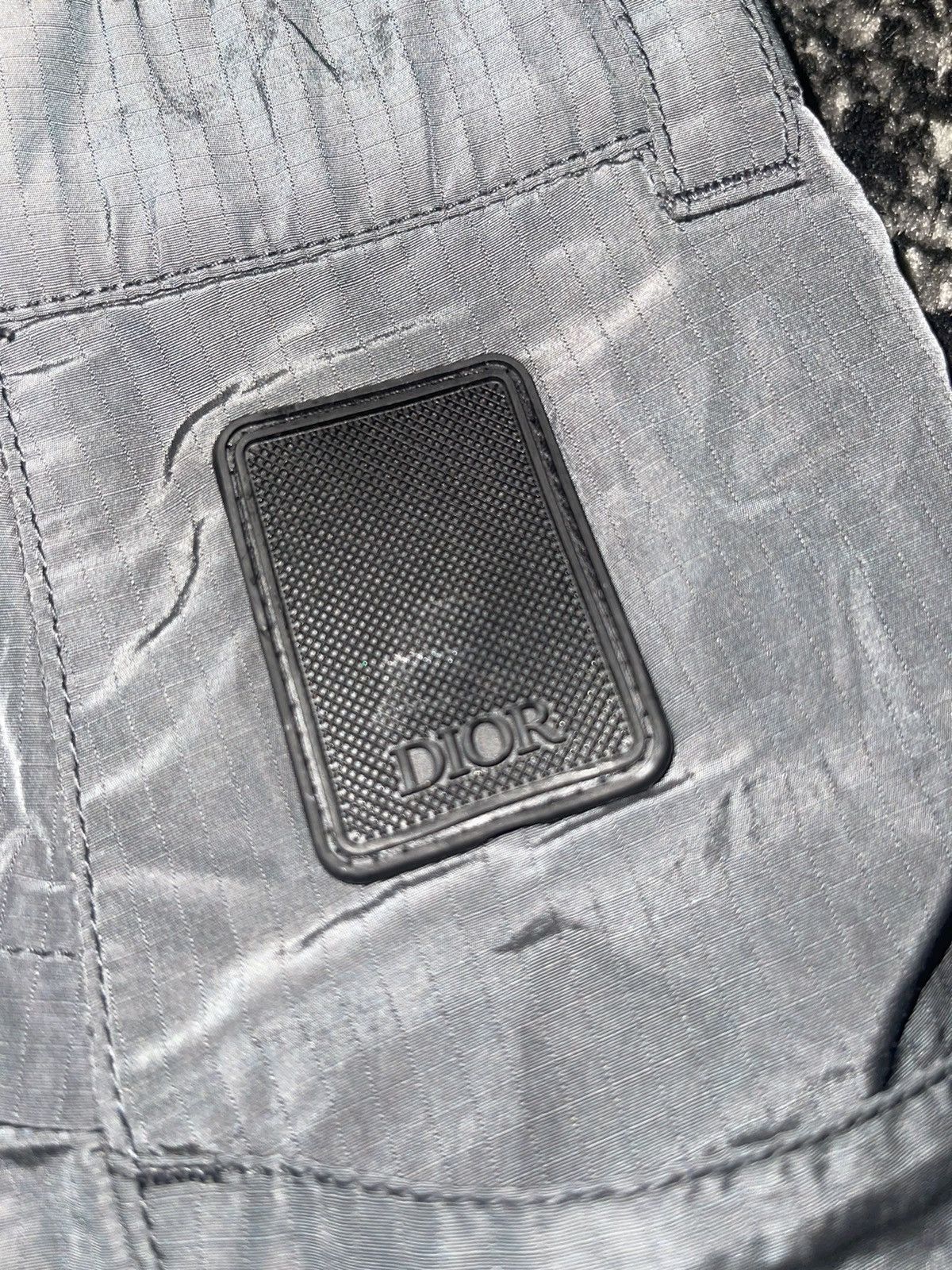 Dior Dior Anthracite Gray Technical Cotton Ripstop Cargo Pants Size US 30 / EU 46 - 4 Thumbnail