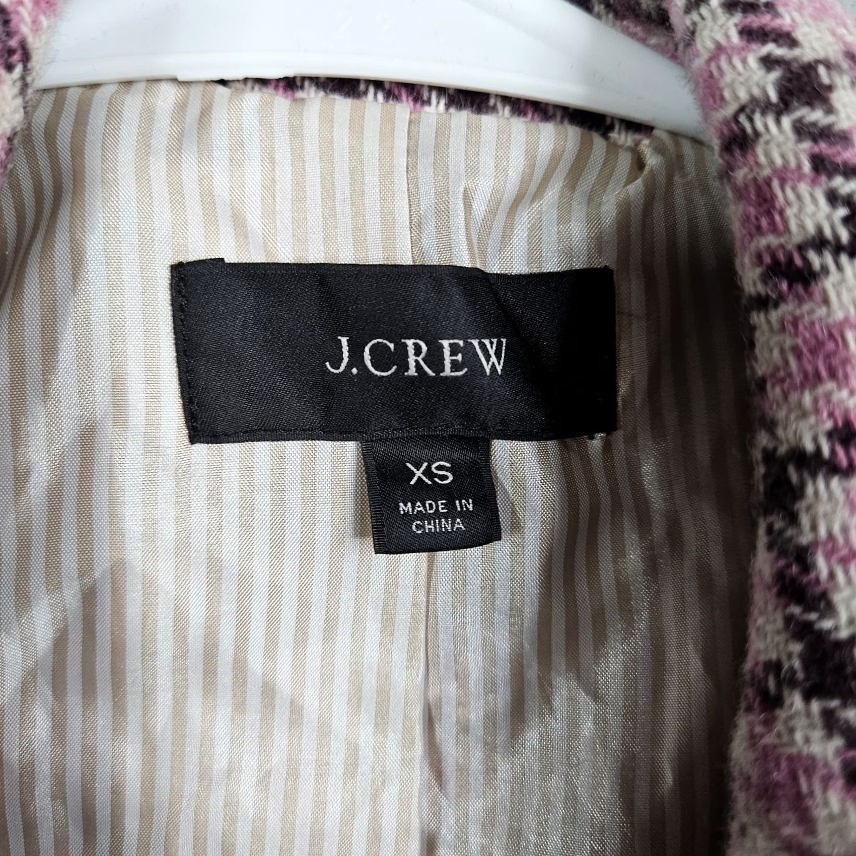 J.Crew J.Crew Blazer Shirt Women's XS Houndstooth Wool Blend Two Buttons Lightweight Classic Jacket Multicolor Fall Spring Summer Winter Regular Size XS / US 0-2 / IT 36-38 - 2 Thumbnail